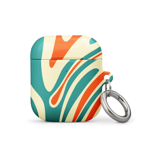 Liquid Dream: Retro Coral Airpods Case