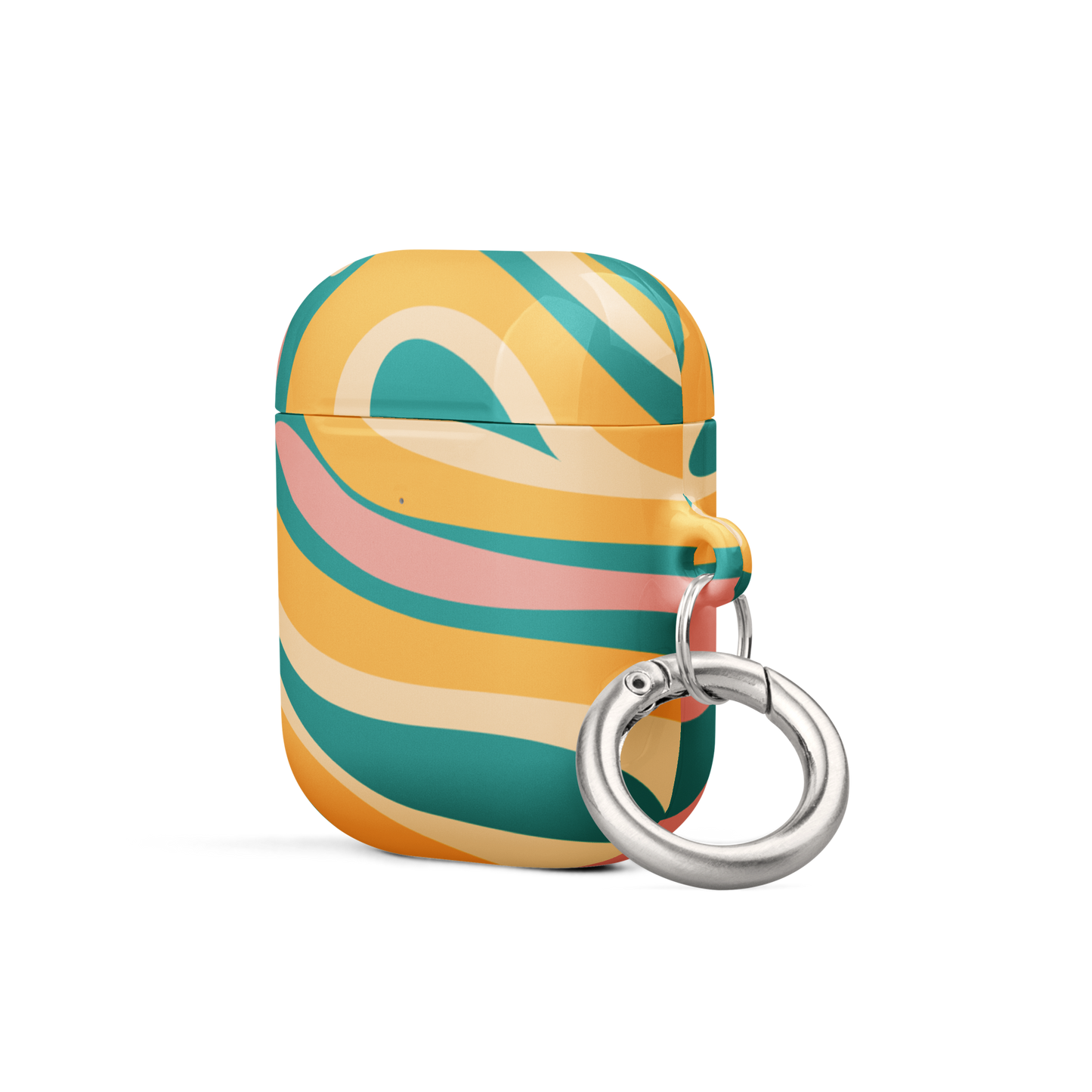 Liquid Dream: Teal & Coral Airpods Case