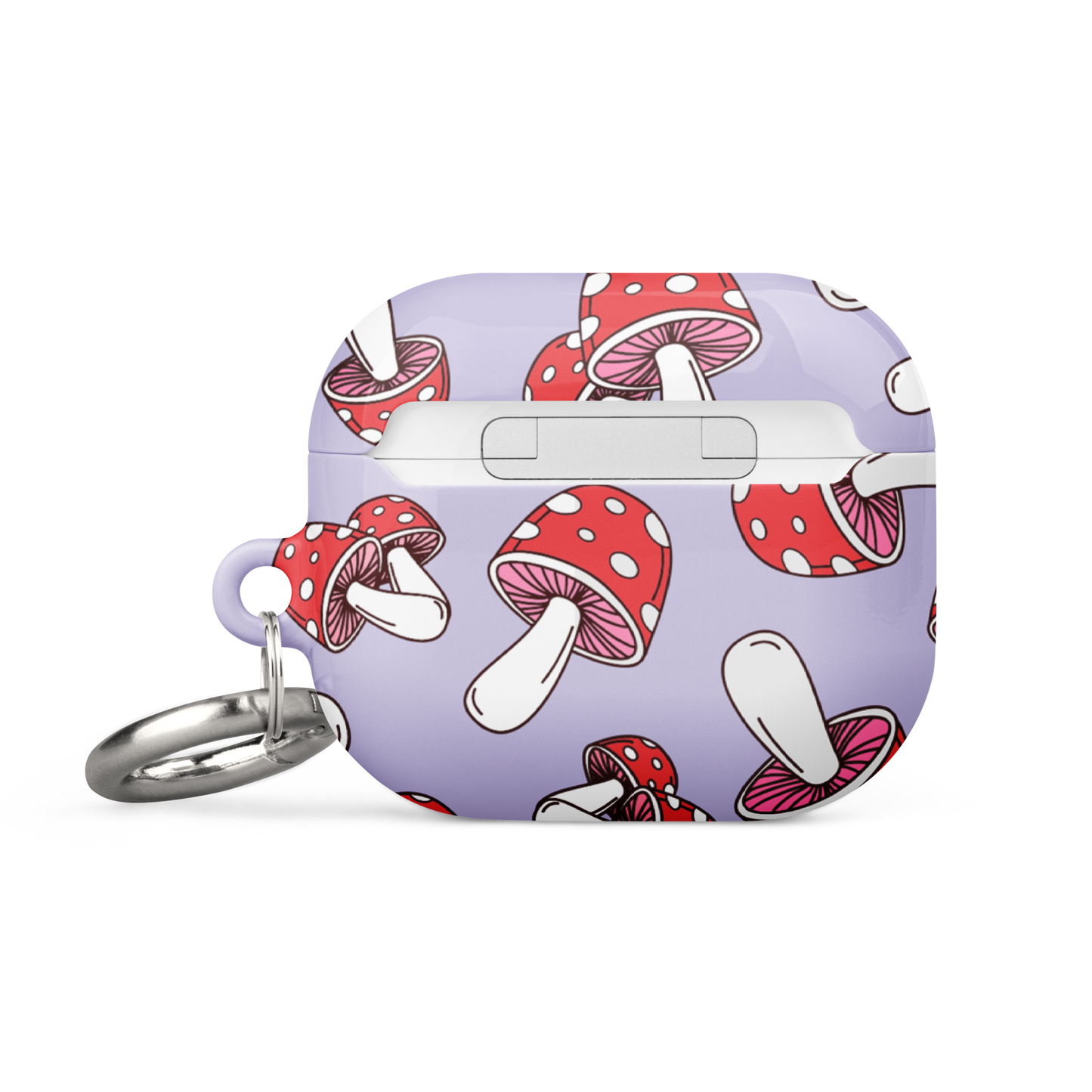 Purple Mushrooms Airpods Case