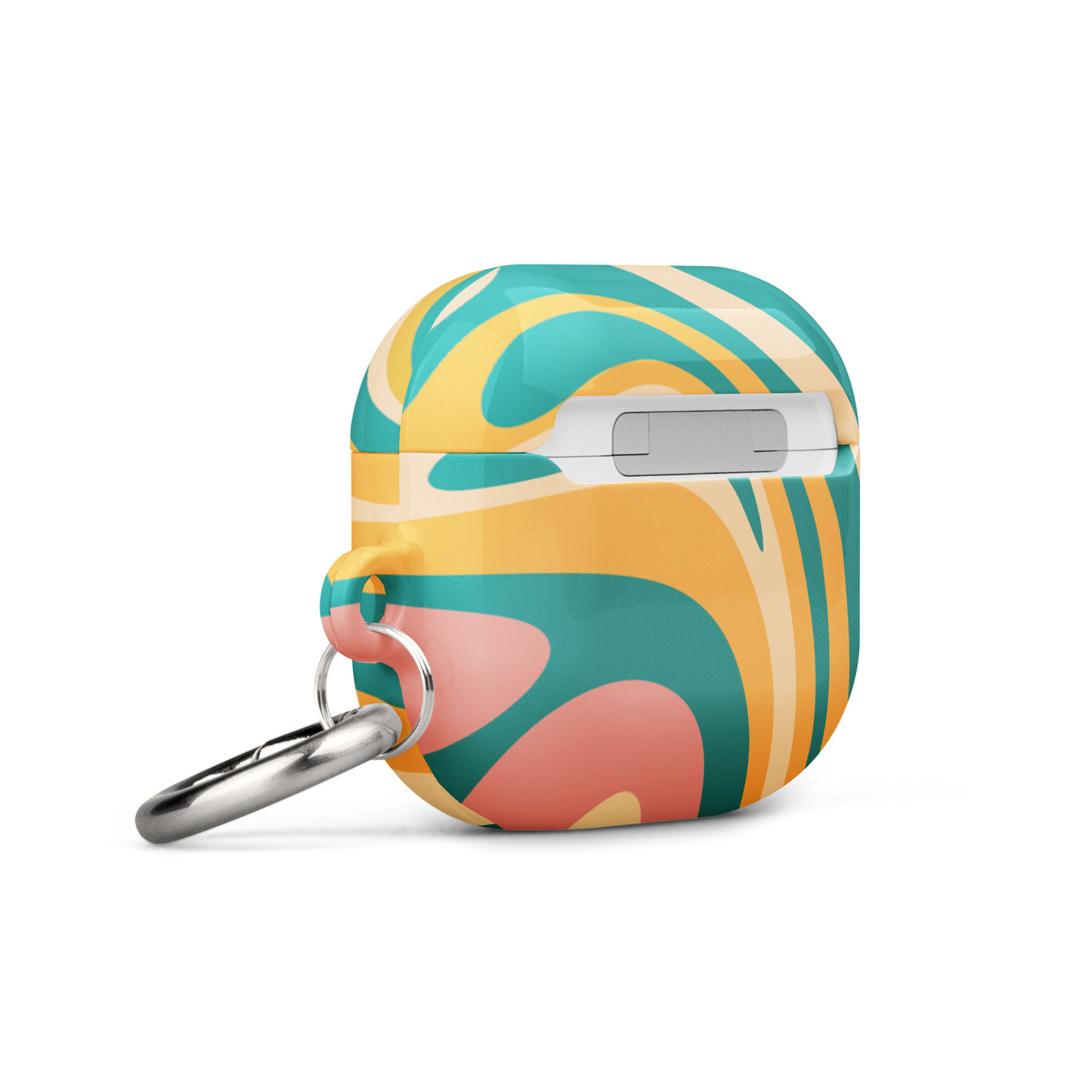 Liquid Dream: Teal & Coral Airpods Case