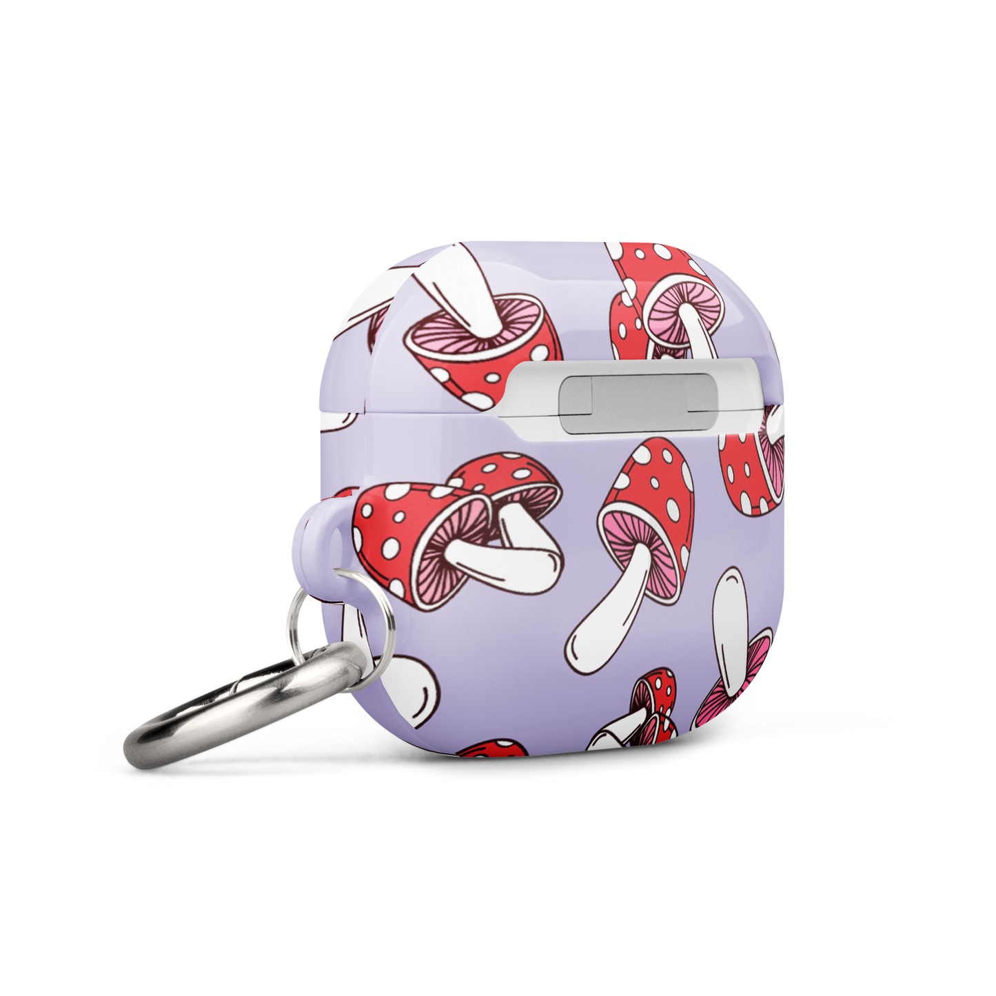 Purple Mushrooms Airpods Case