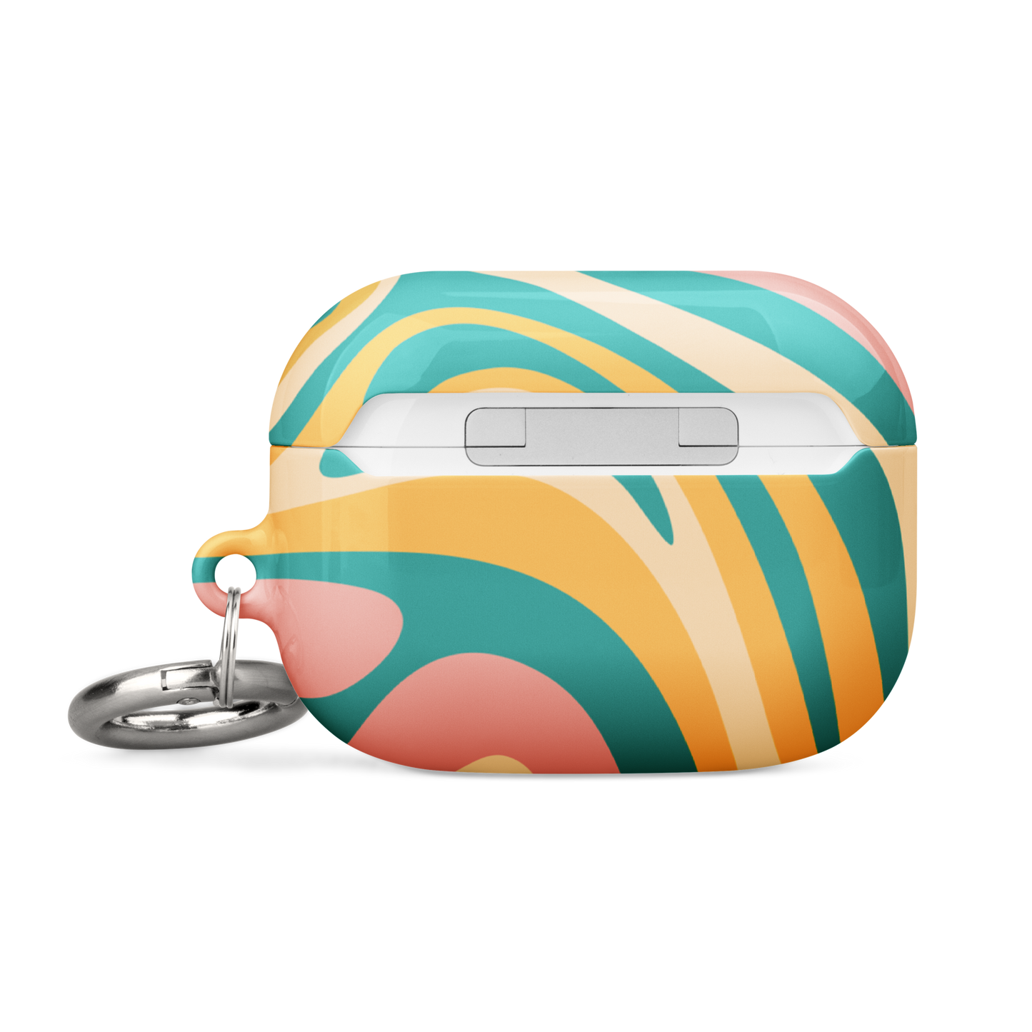 Liquid Dream: Teal & Coral Airpods Case