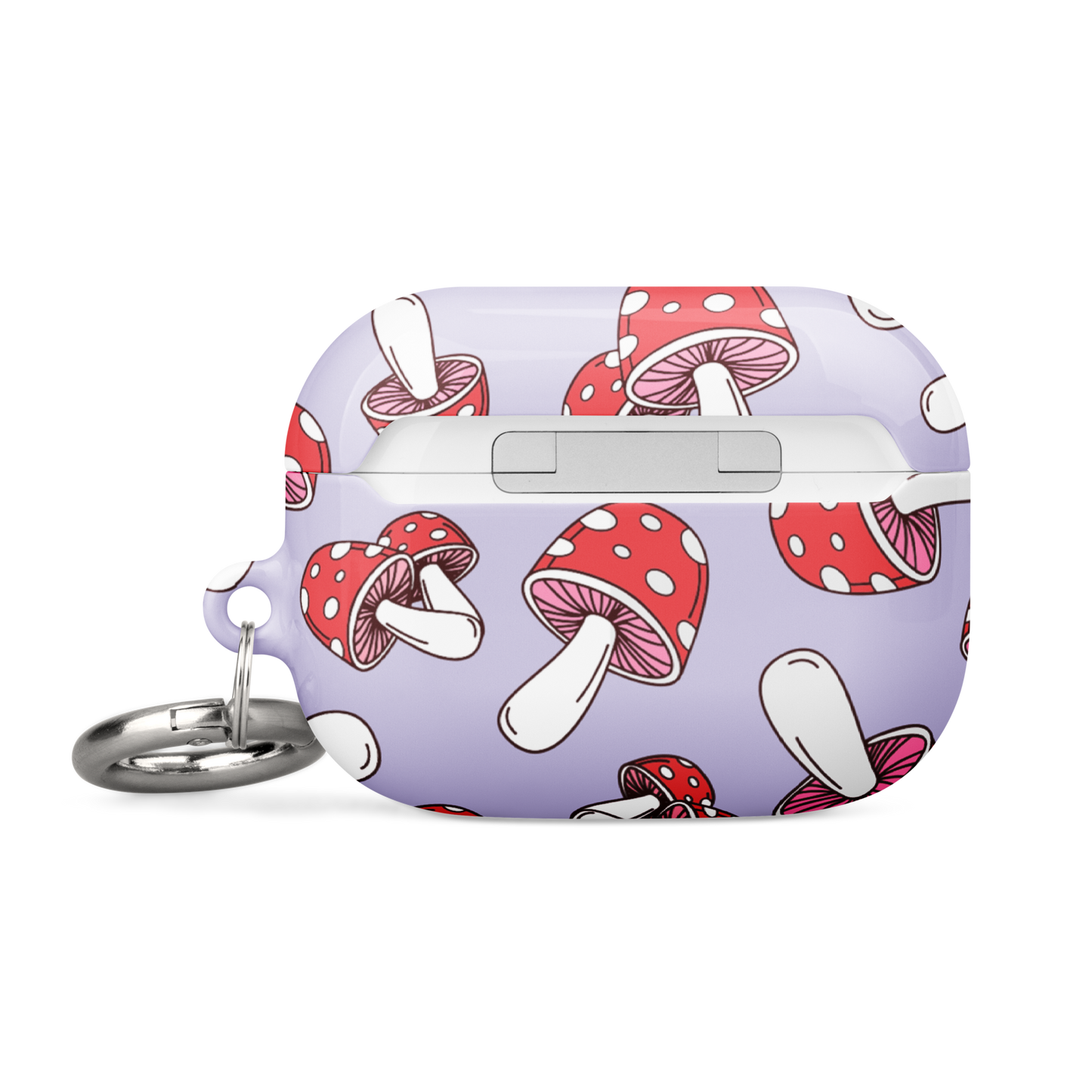 Purple Mushrooms Airpods Case