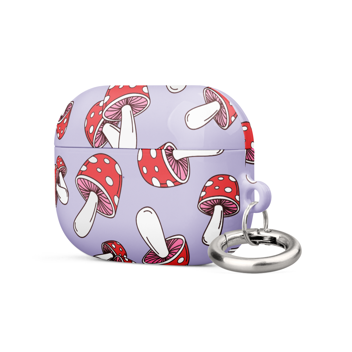 Purple Mushrooms Airpods Case