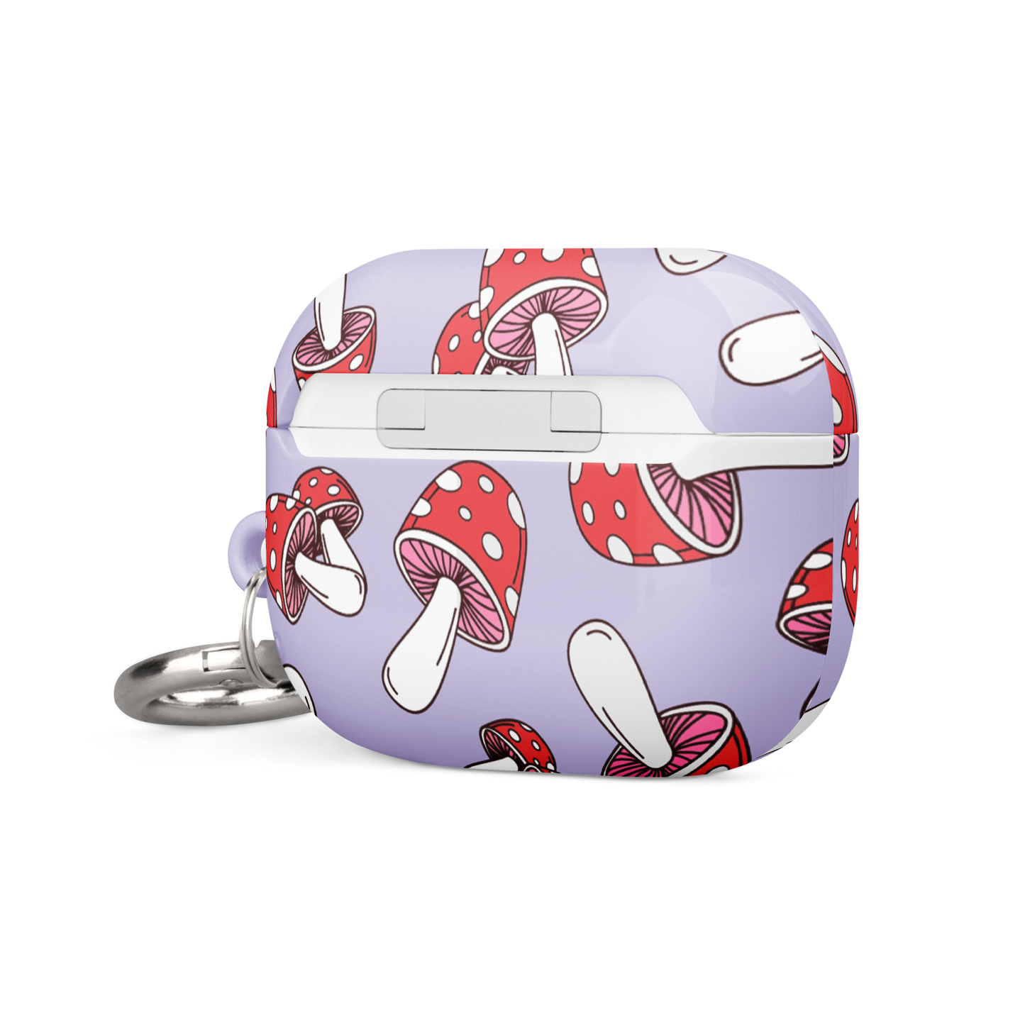 Purple Mushrooms Airpods Case