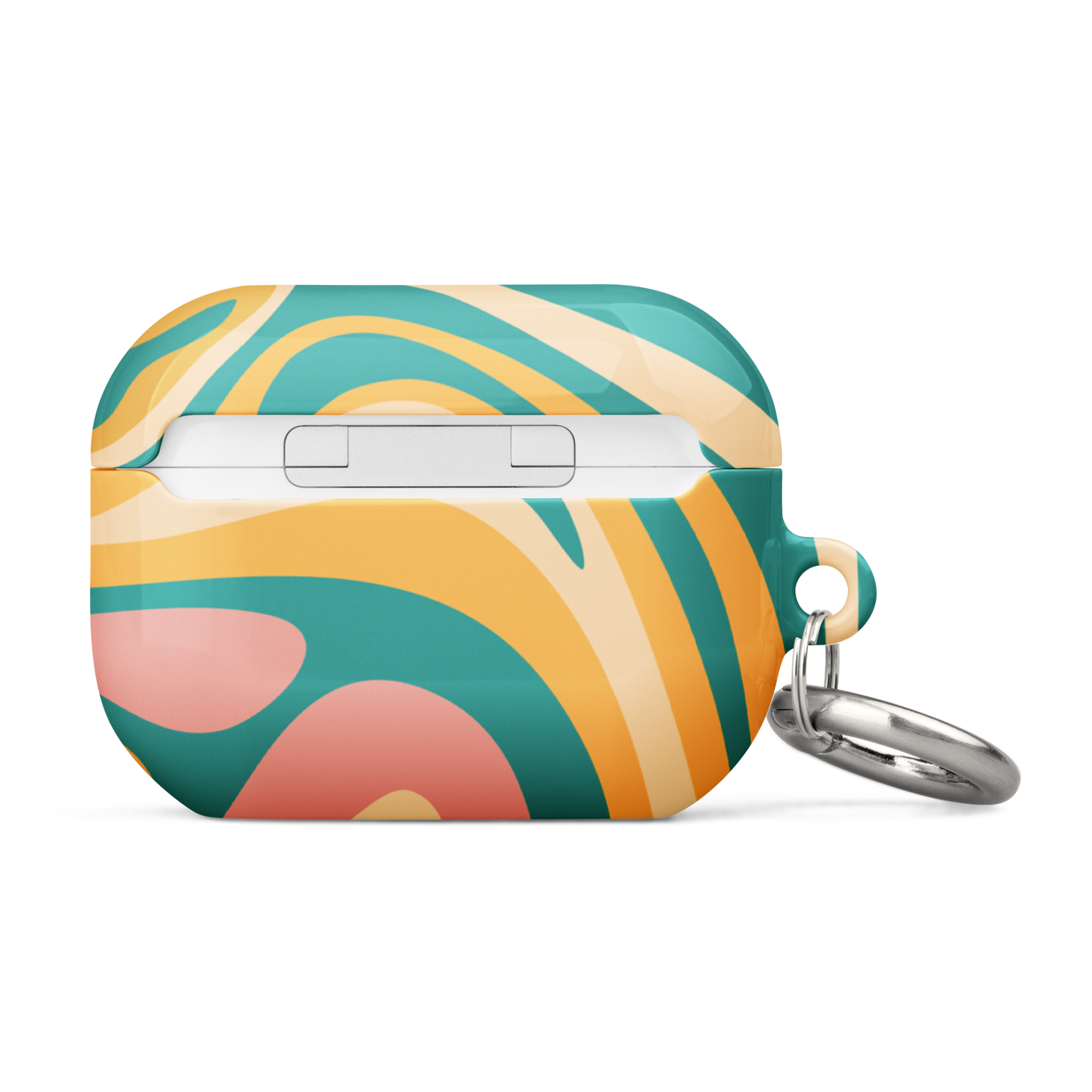 Liquid Dream: Teal & Coral Airpods Case