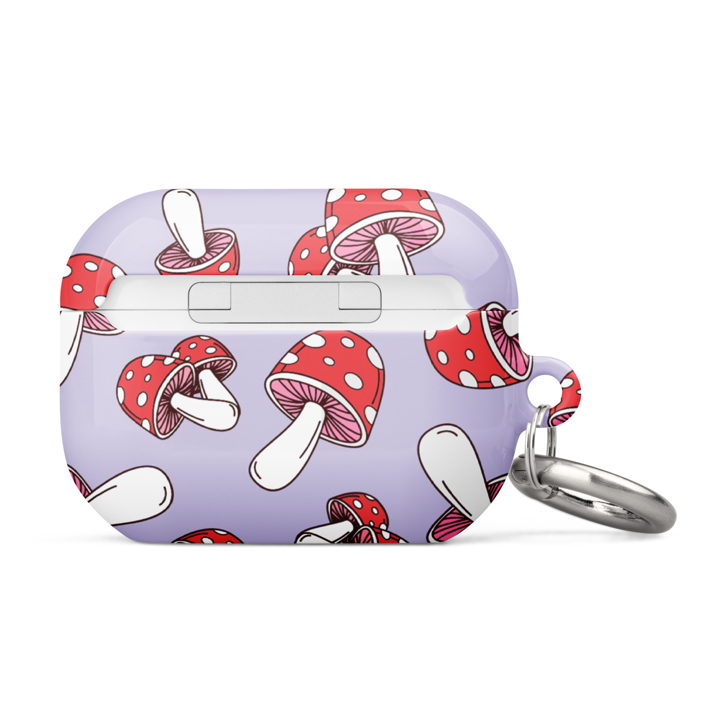 Purple Mushrooms Airpods Case