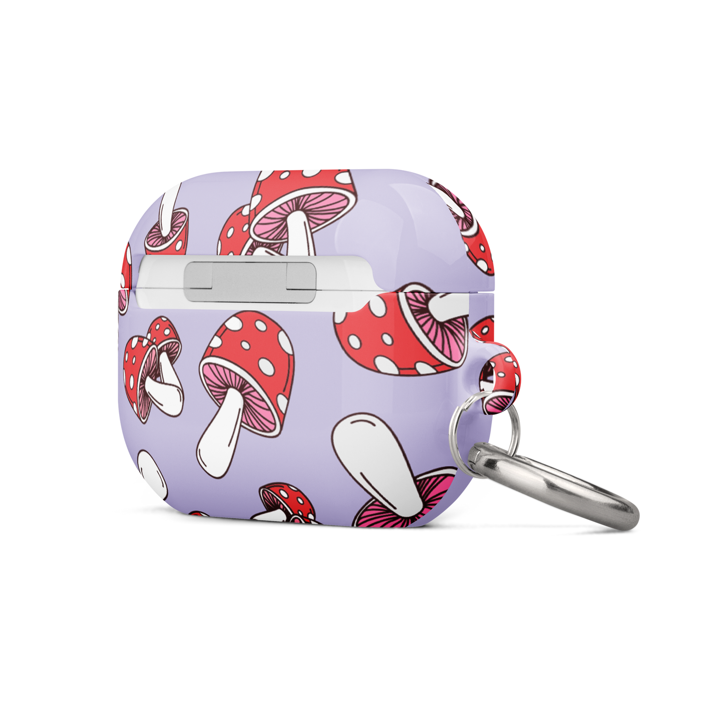 Purple Mushrooms Airpods Case