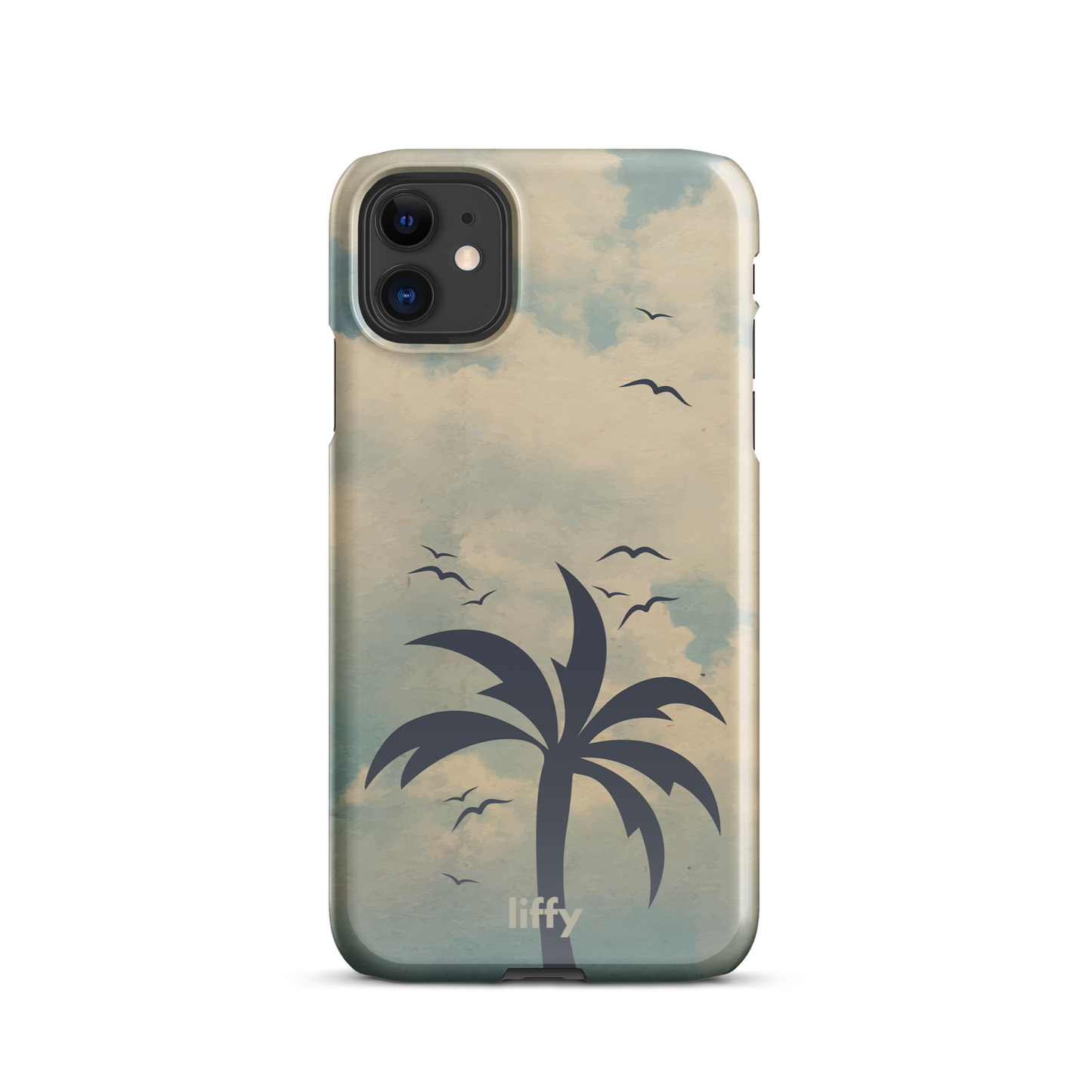 Beach Vibes: Cloudy Horizon iPhone Snap Case