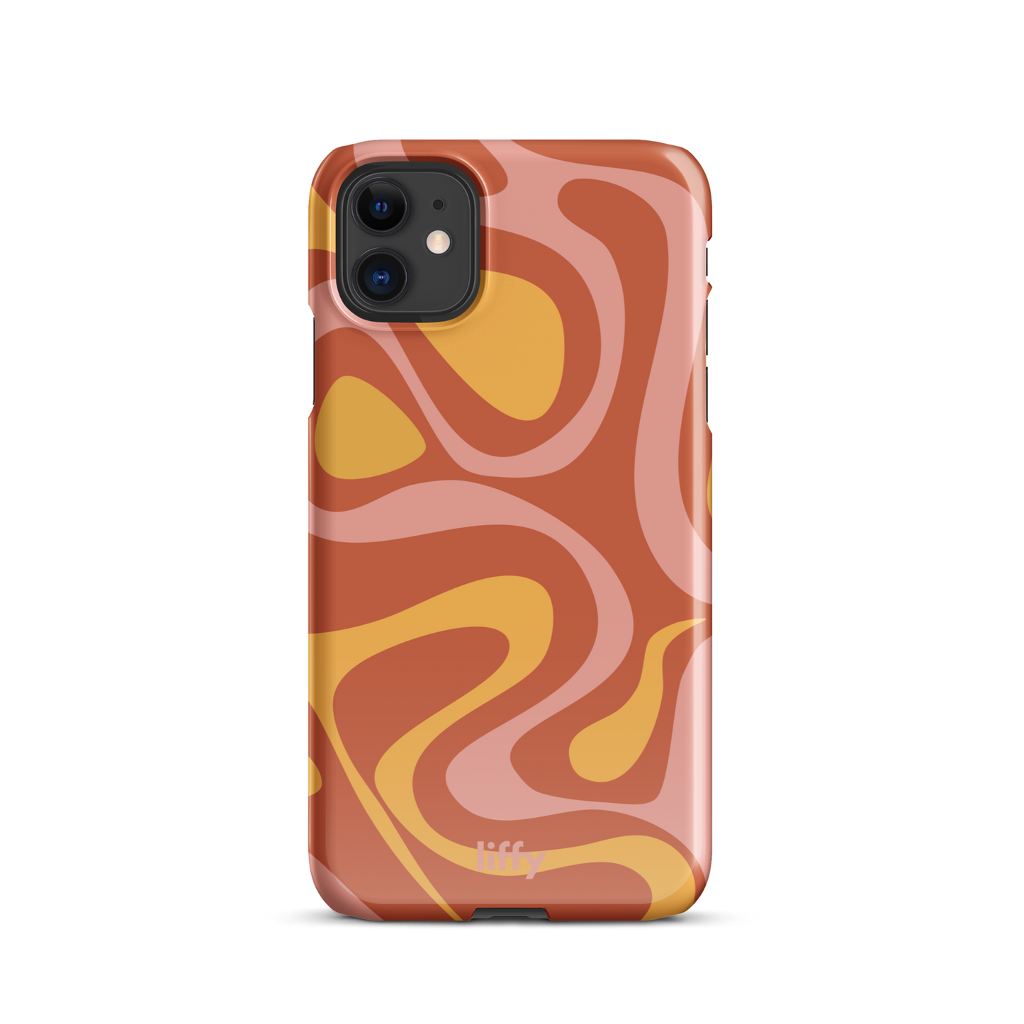 Liquid Dream: Sunset Swirl iPhone Snap Case