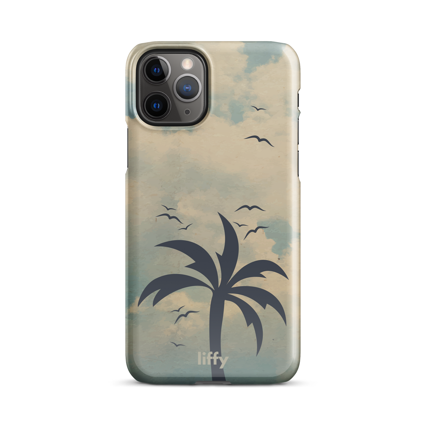 Beach Vibes: Cloudy Horizon iPhone Snap Case