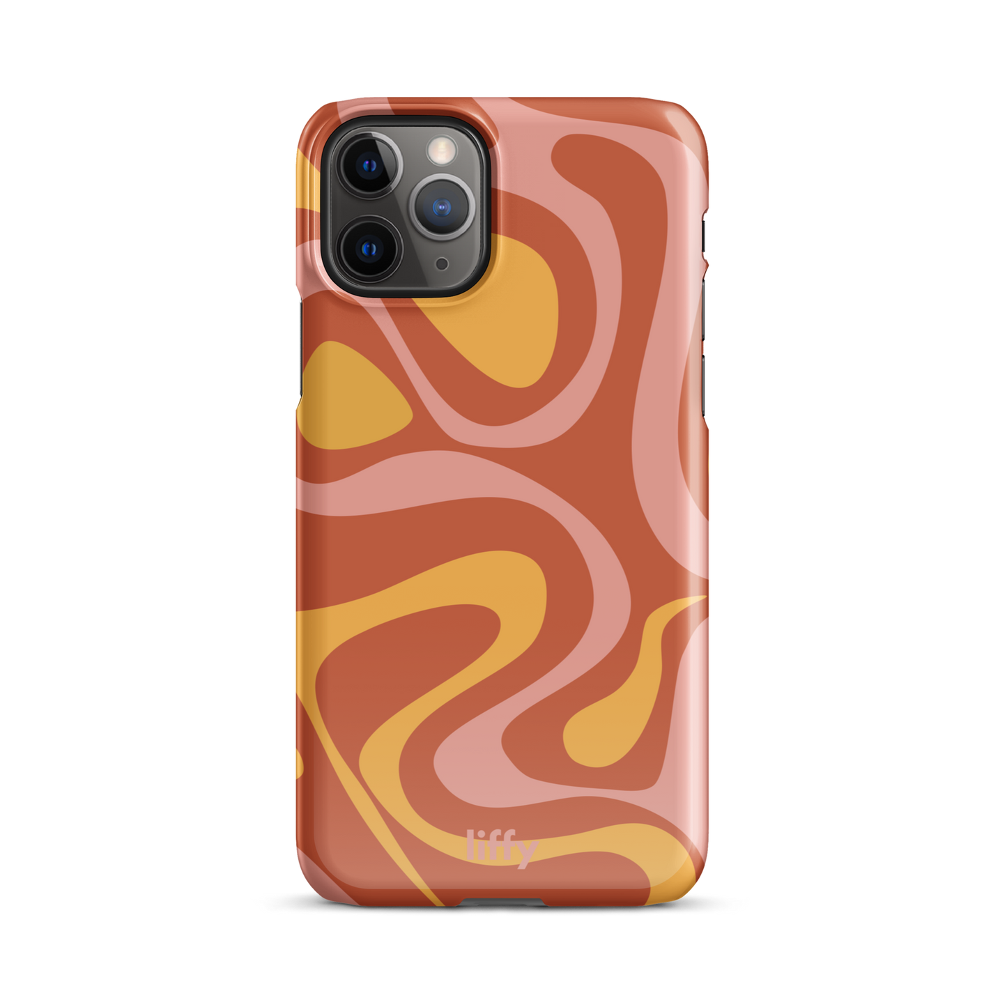 Liquid Dream: Sunset Swirl iPhone Snap Case