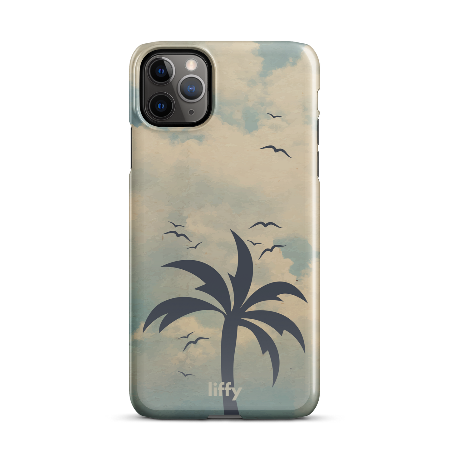 Beach Vibes: Cloudy Horizon iPhone Snap Case