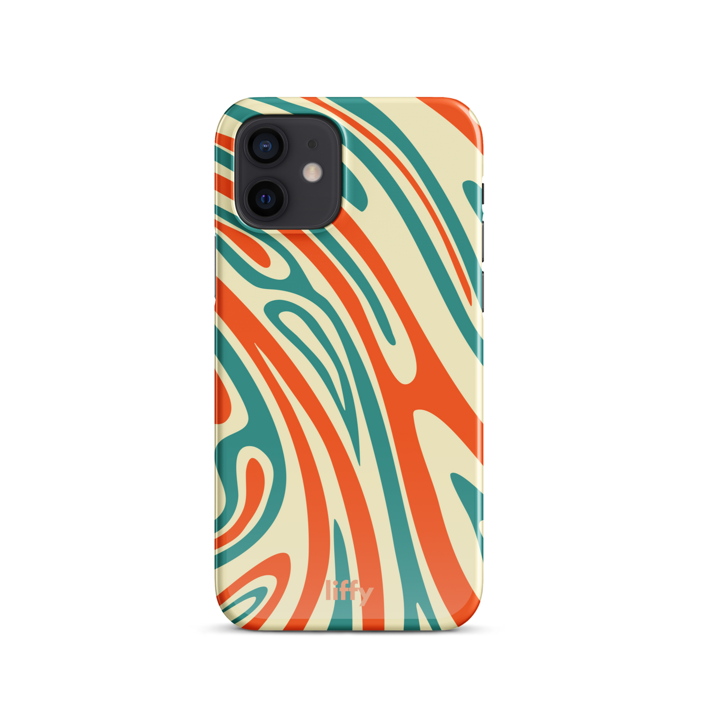 Liquid Dream: Retro Coral iPhone Snap Case