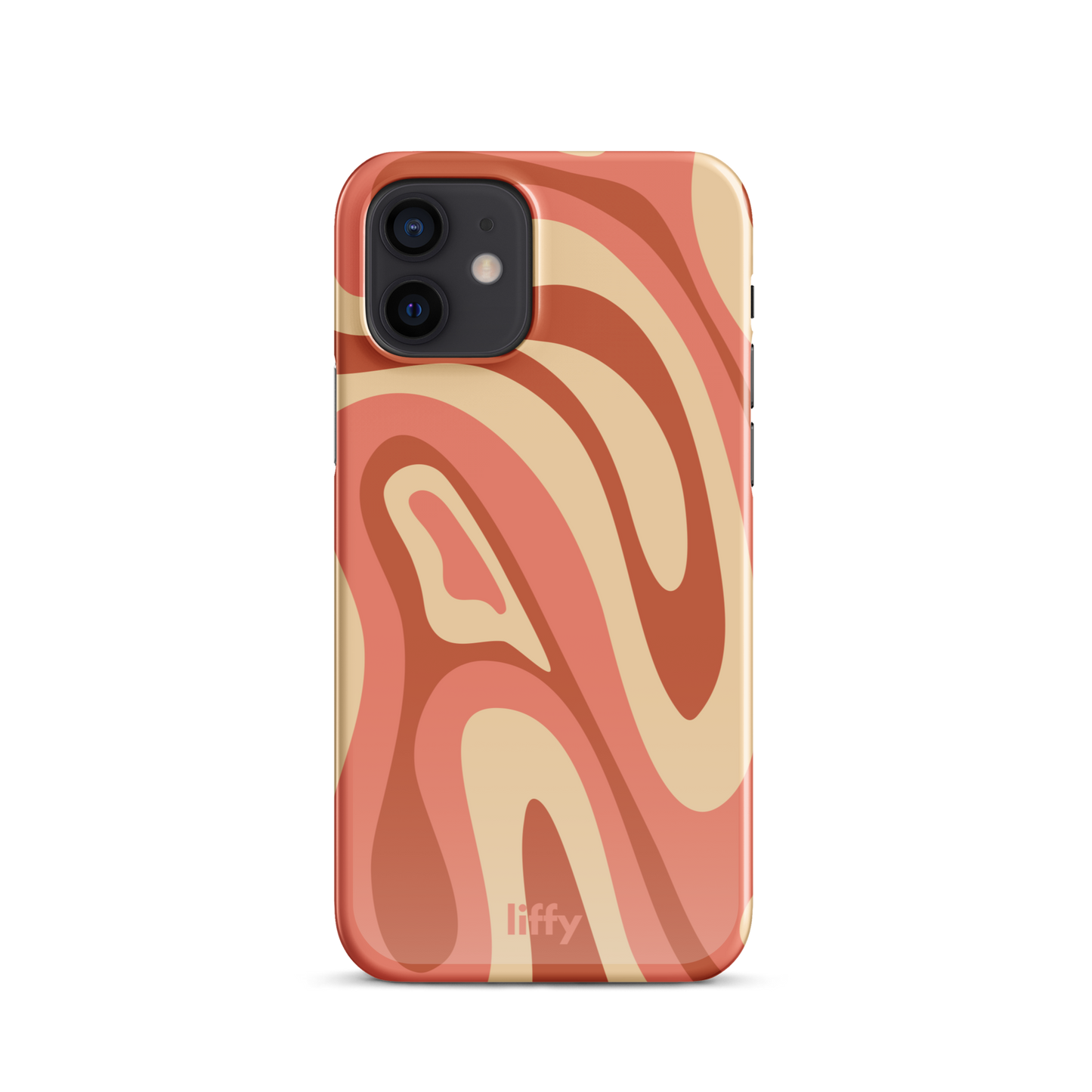 Liquid Dream: Terracotta Swirl iPhone Snap Case