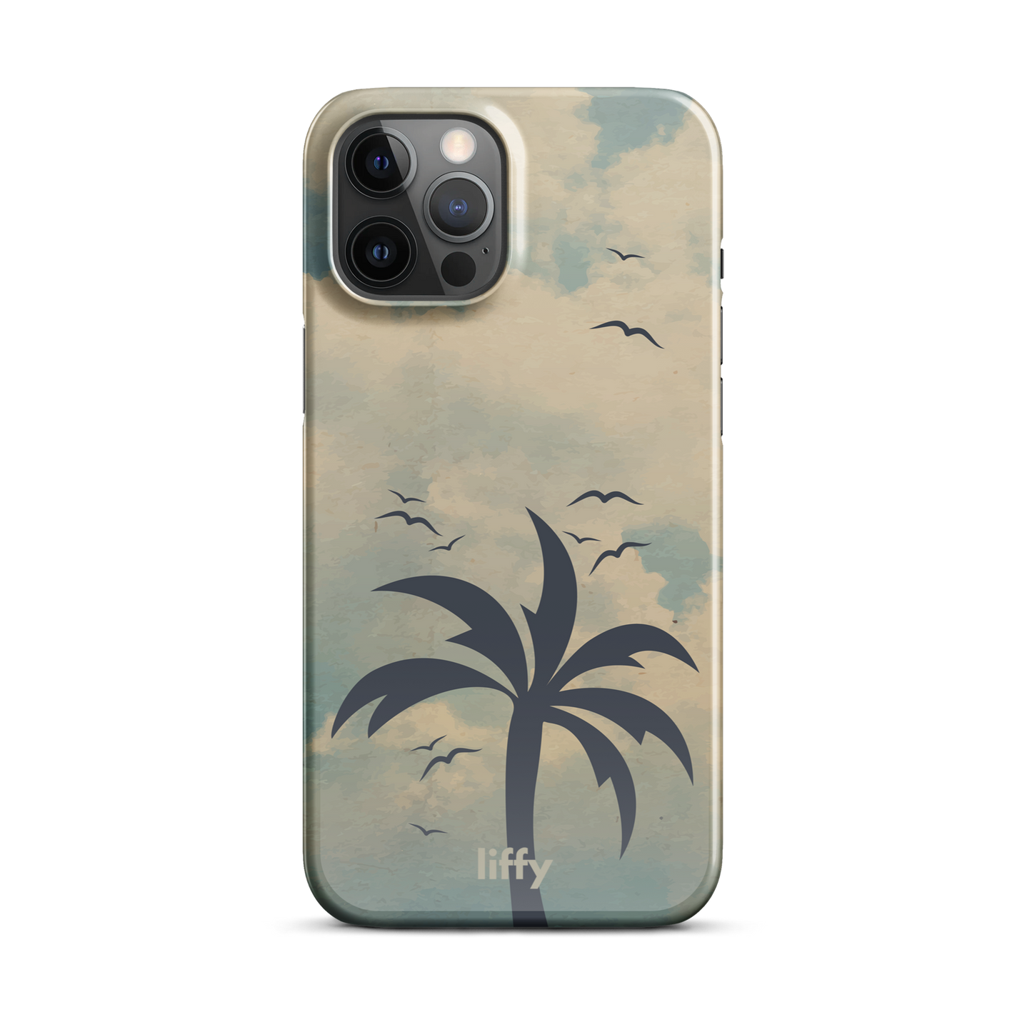 Beach Vibes: Cloudy Horizon iPhone Snap Case