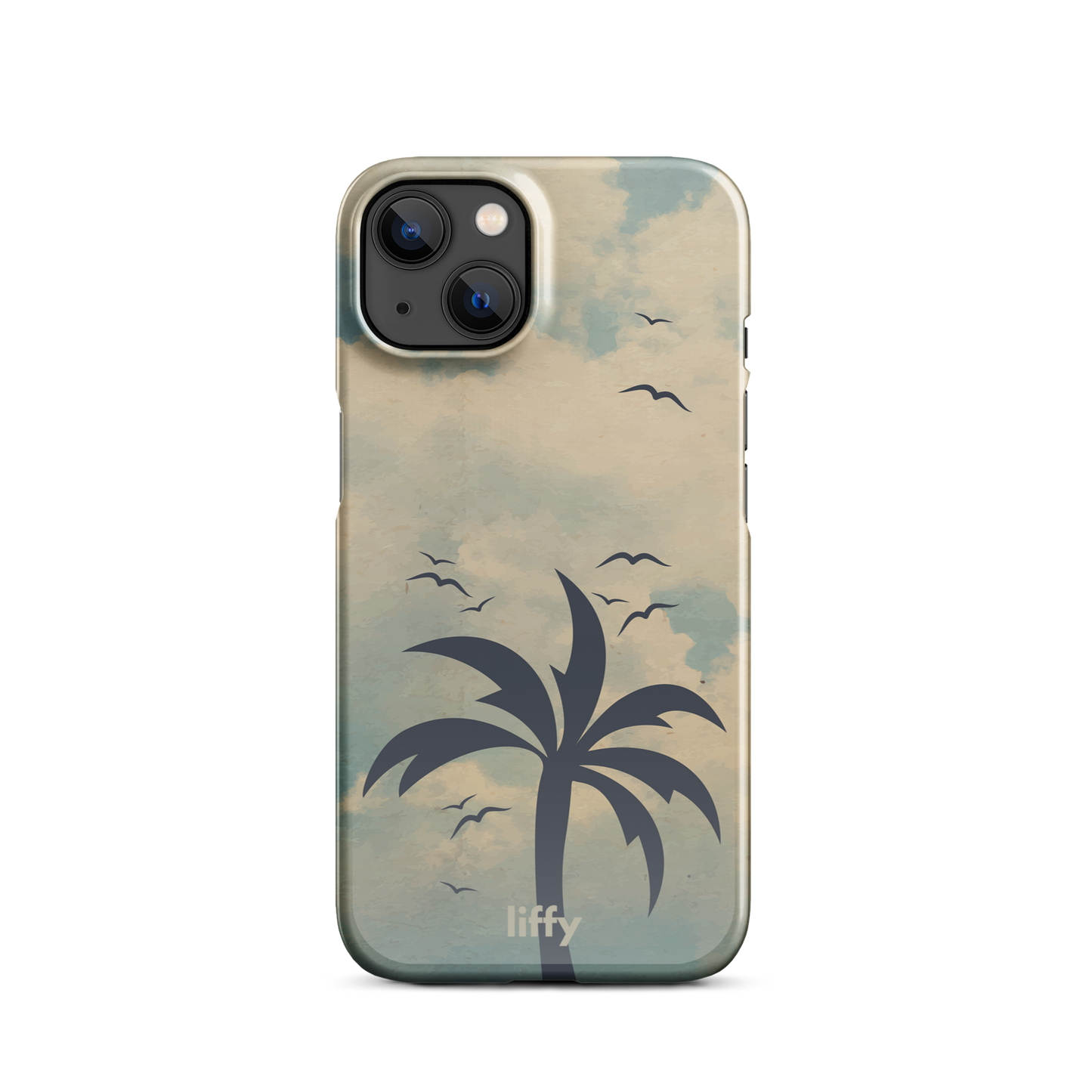 Beach Vibes: Cloudy Horizon iPhone Snap Case