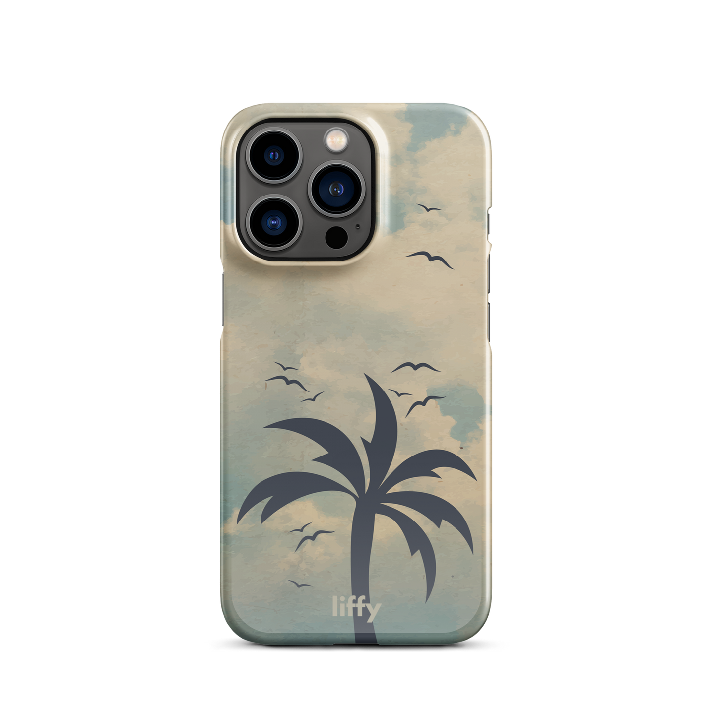 Beach Vibes: Cloudy Horizon iPhone Snap Case