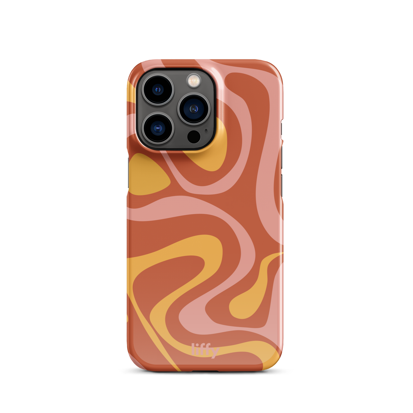 Liquid Dream: Sunset Swirl iPhone Snap Case