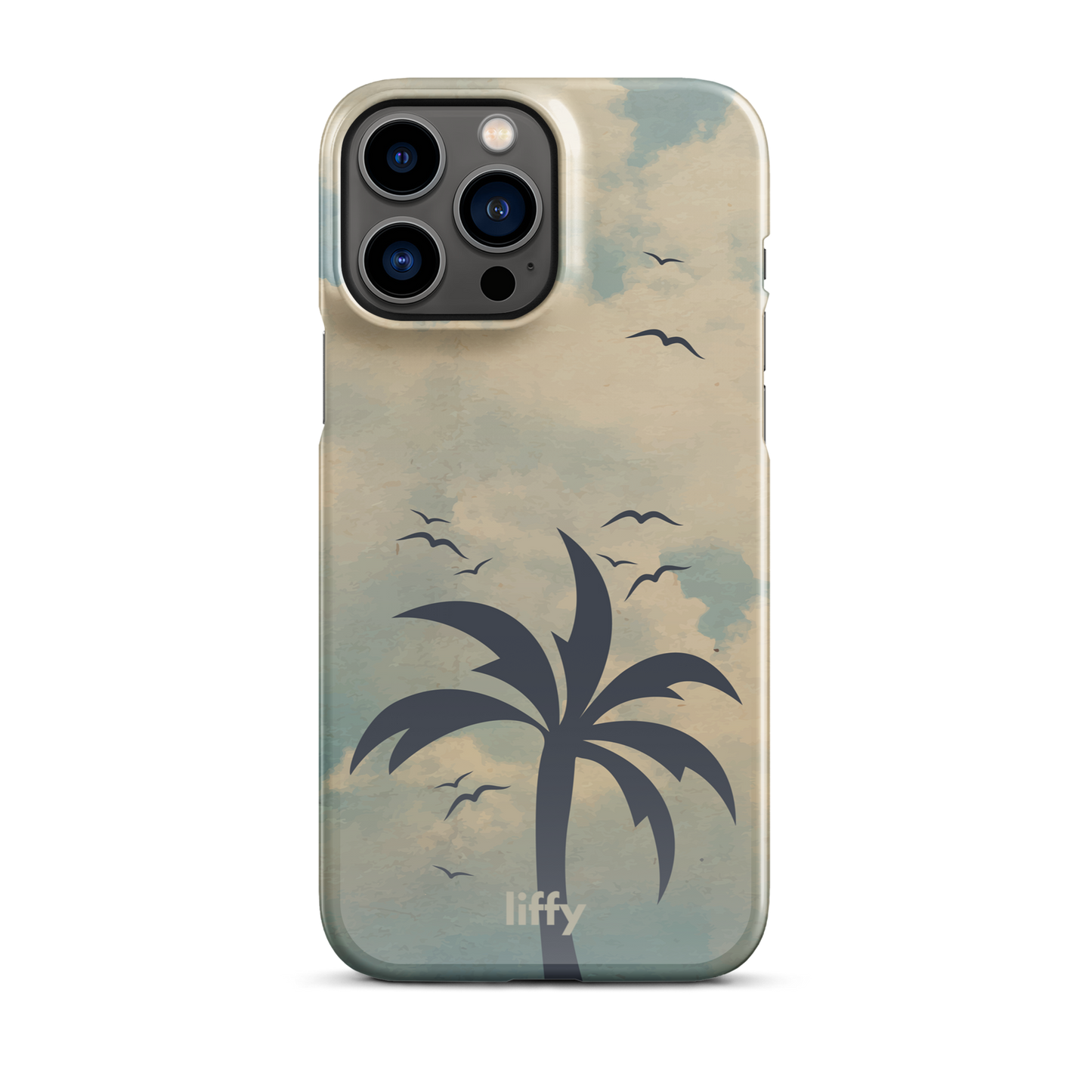 Beach Vibes: Cloudy Horizon iPhone Snap Case