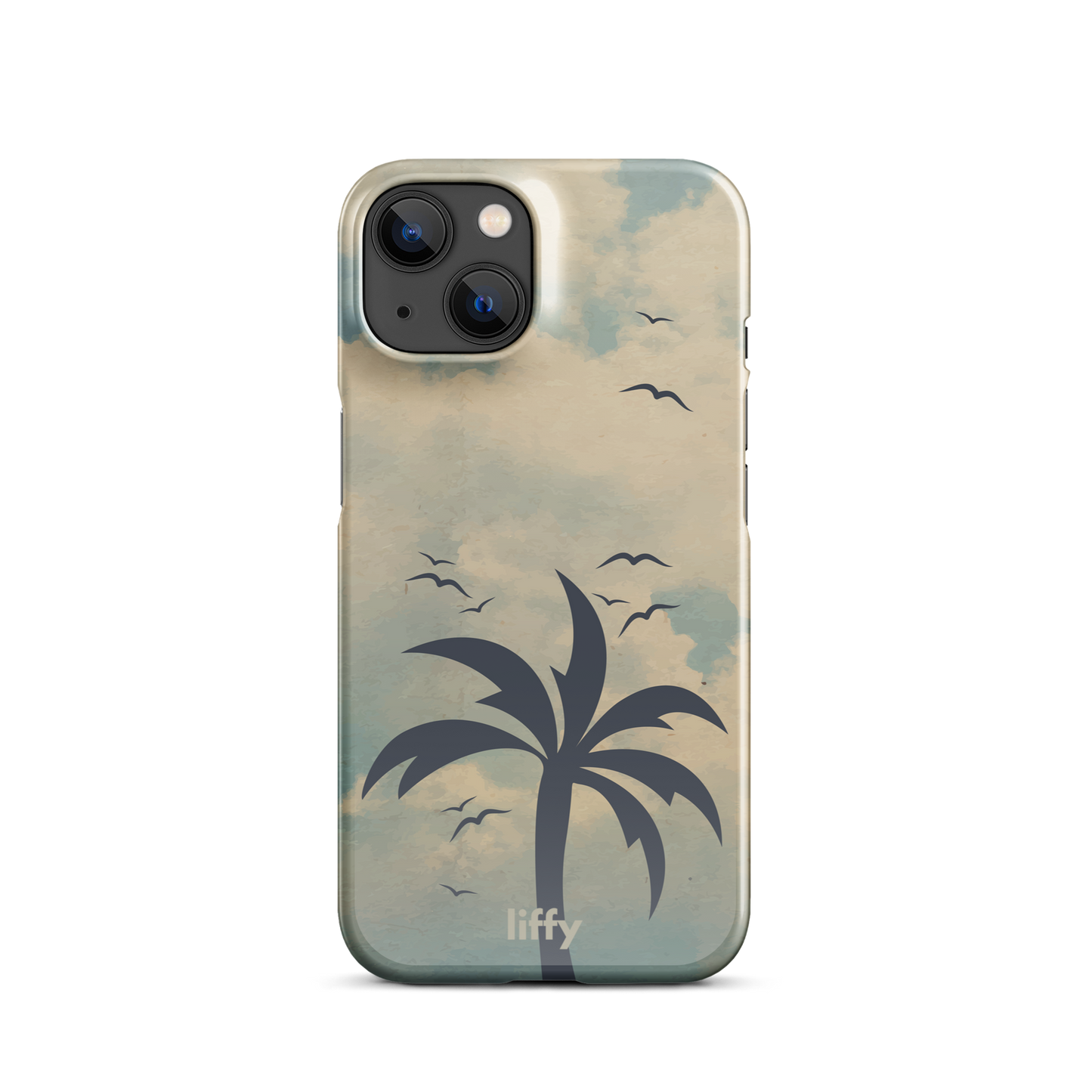 Beach Vibes: Cloudy Horizon iPhone Snap Case