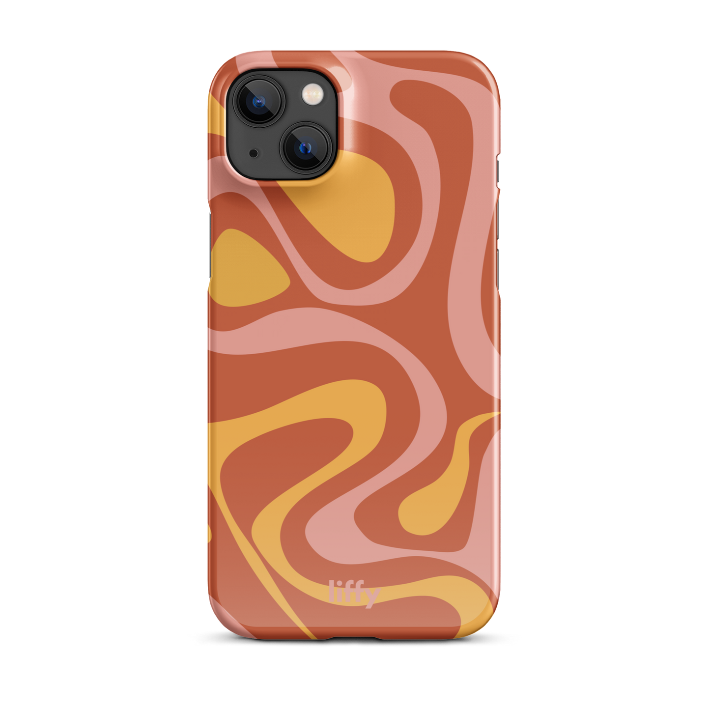 Liquid Dream: Sunset Swirl iPhone Snap Case