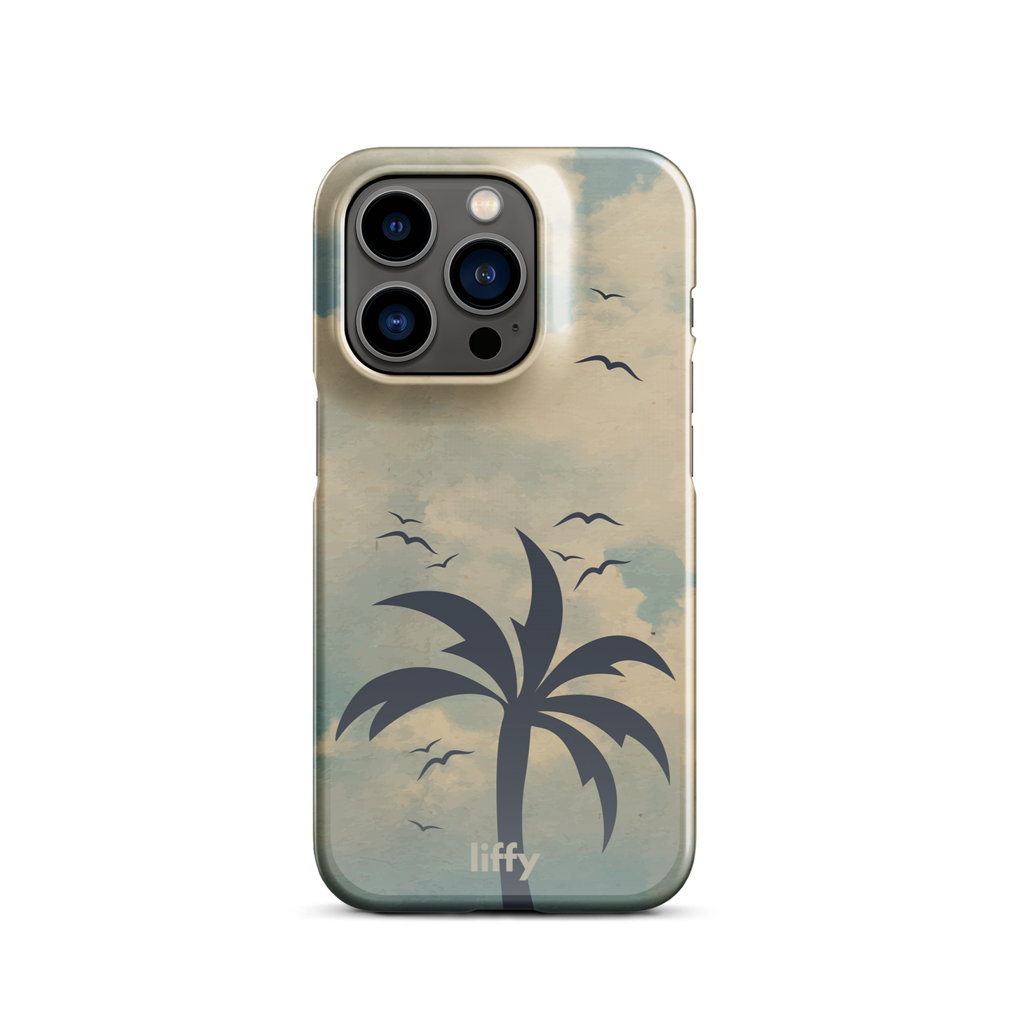 Beach Vibes: Cloudy Horizon iPhone Snap Case