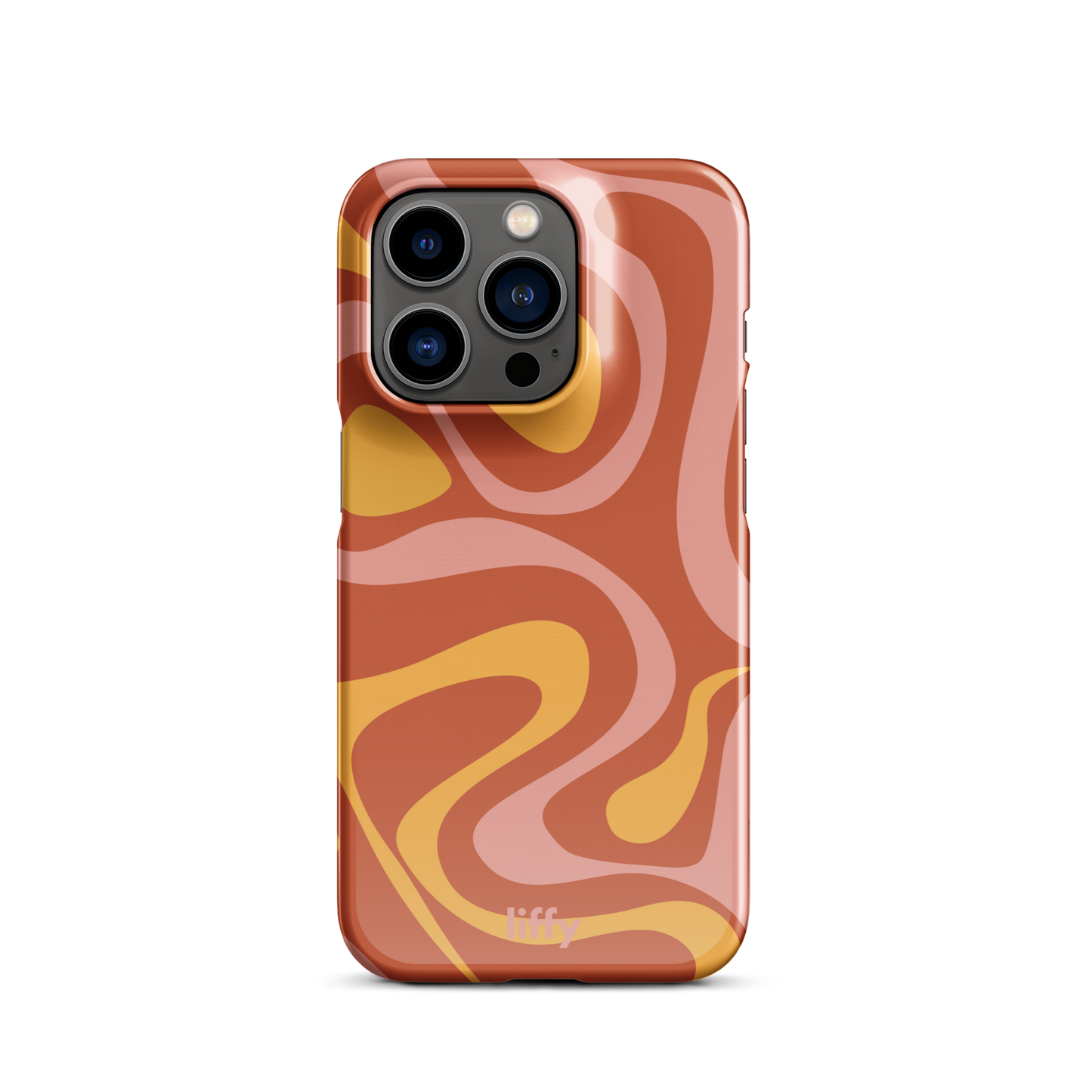 Liquid Dream: Sunset Swirl iPhone Snap Case