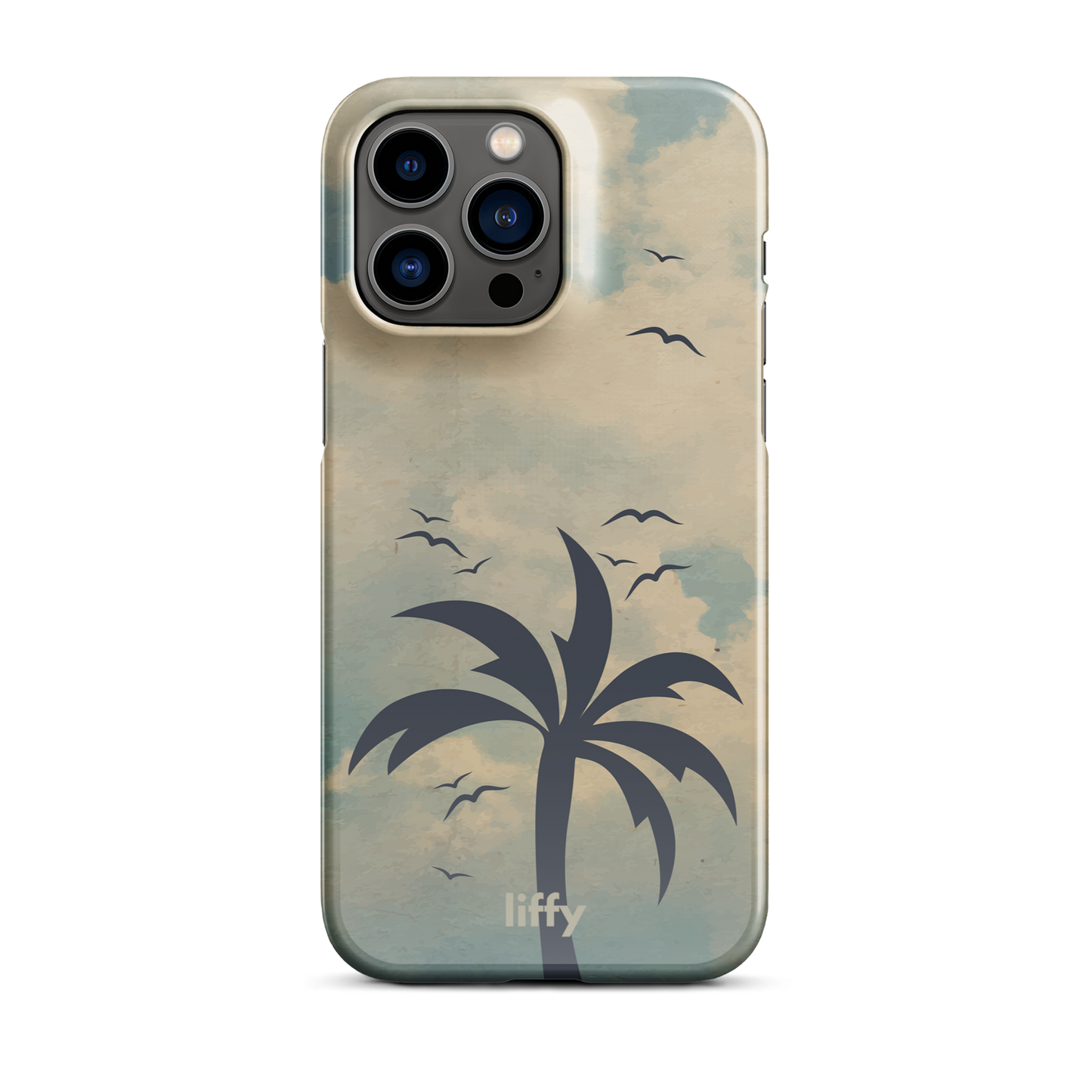 Beach Vibes: Cloudy Horizon iPhone Snap Case