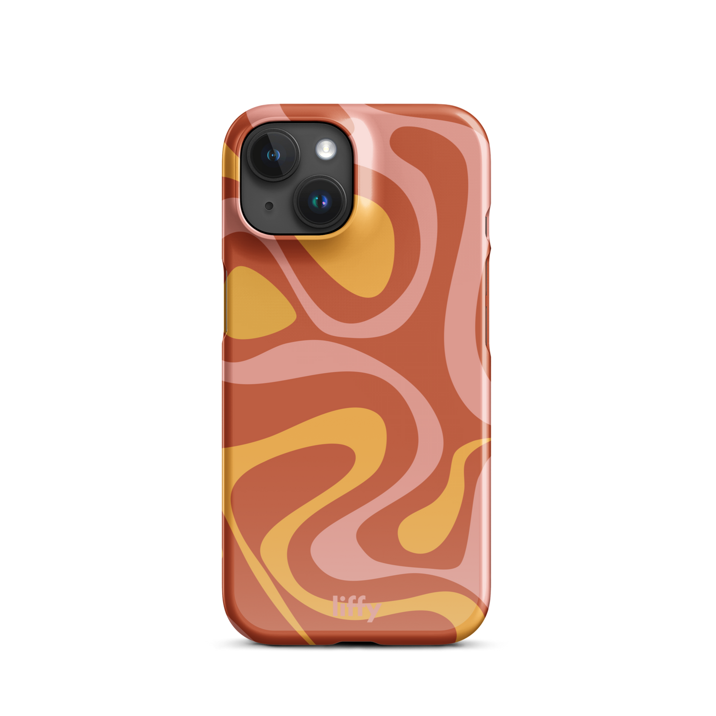 Liquid Dream: Sunset Swirl iPhone Snap Case