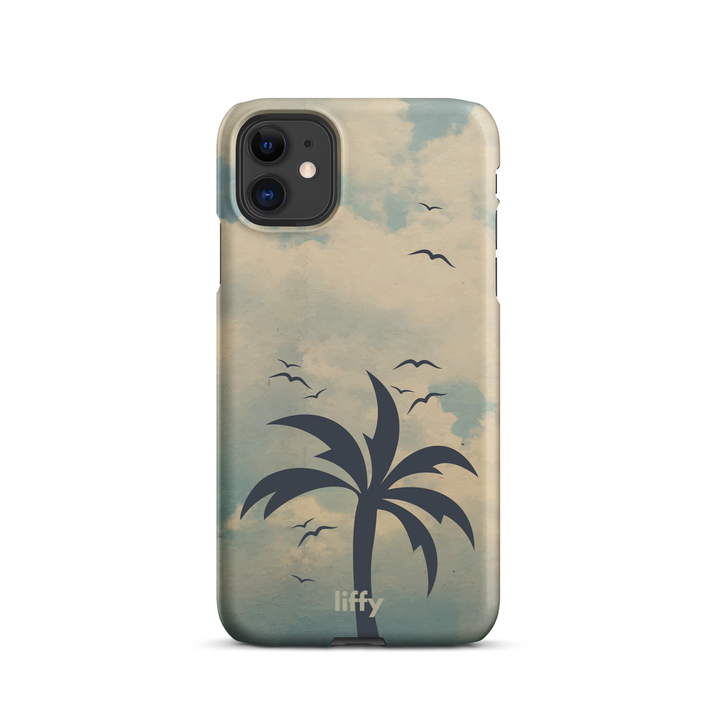 Beach Vibes: Cloudy Horizon iPhone Snap Case