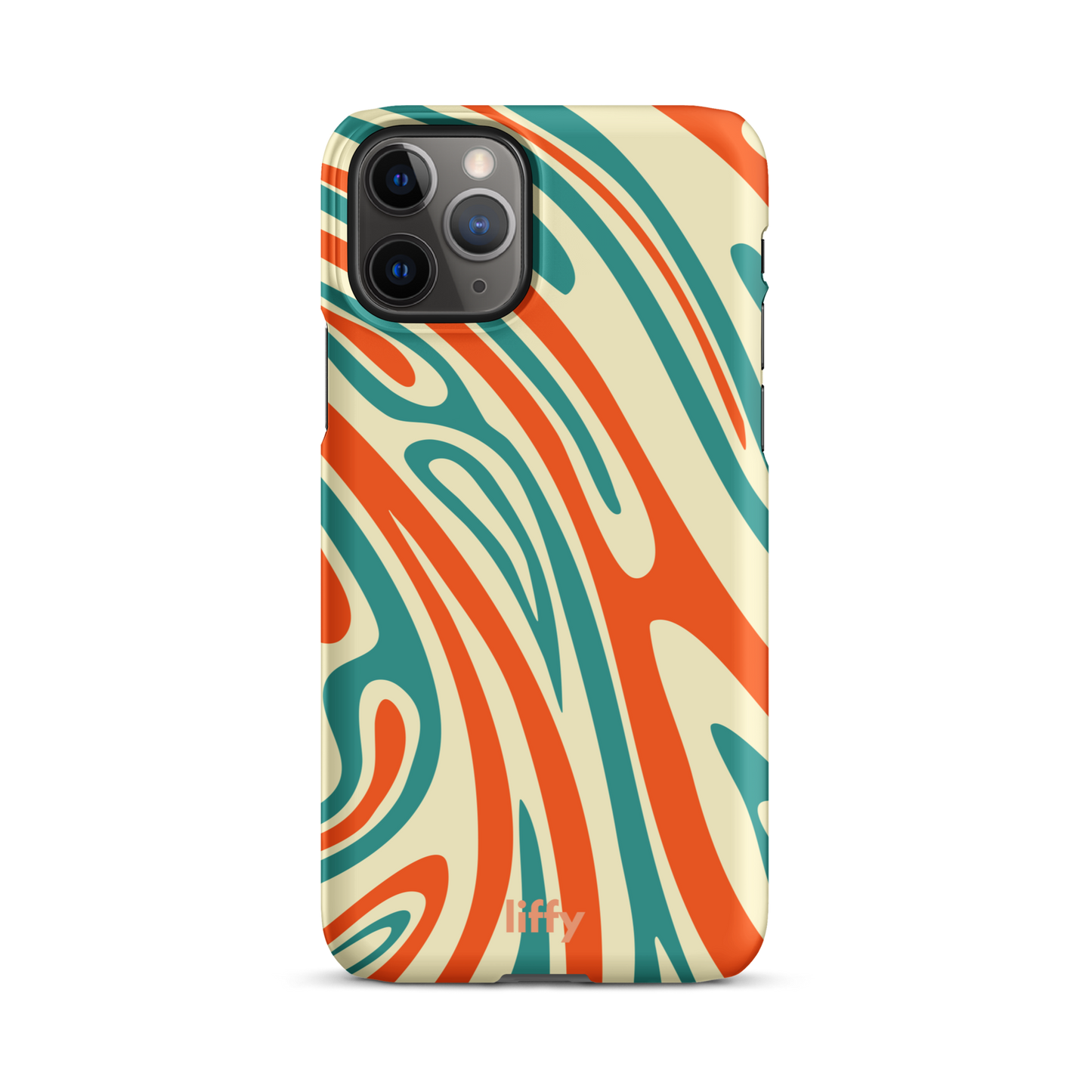 Liquid Dream: Retro Coral iPhone Snap Case