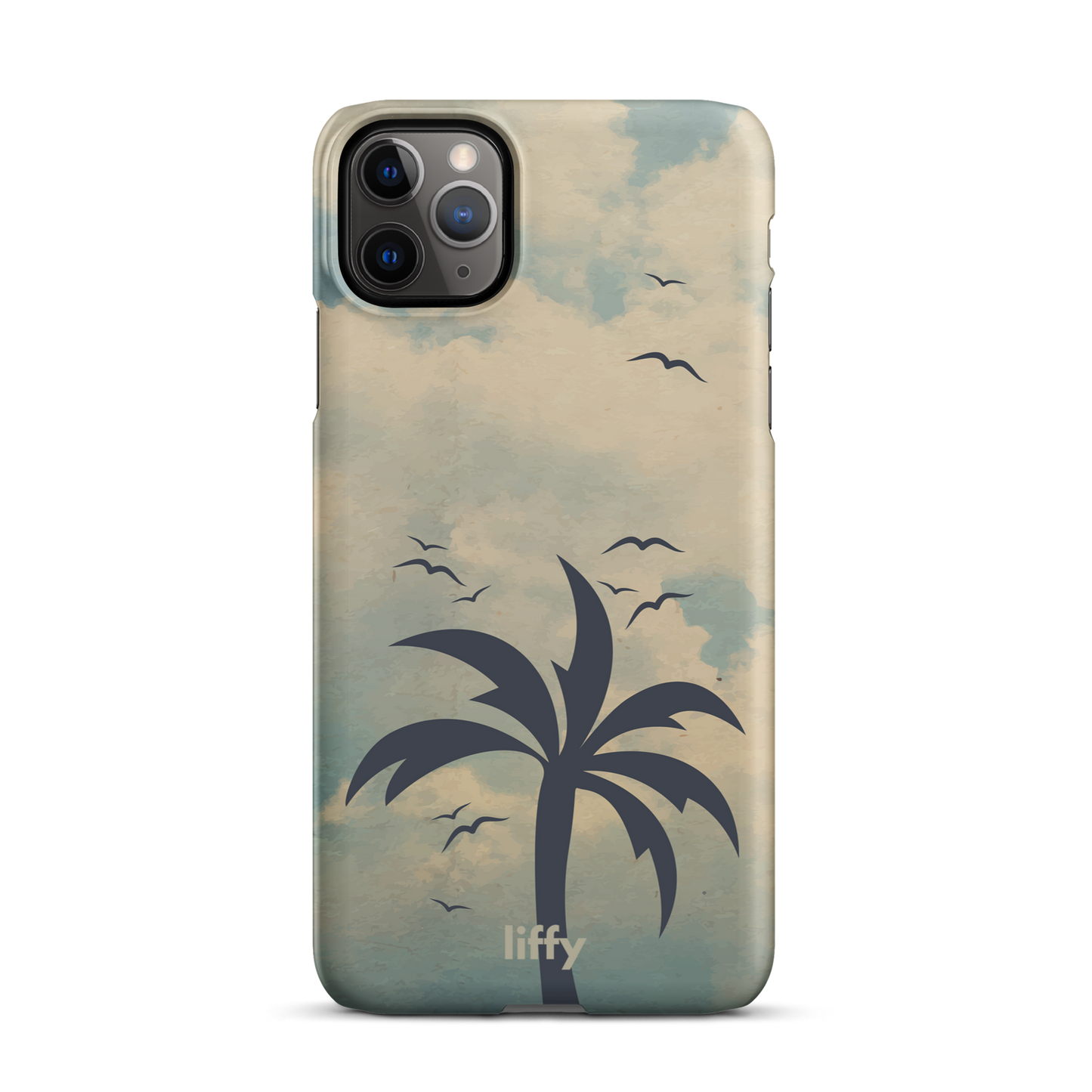 Beach Vibes: Cloudy Horizon iPhone Snap Case