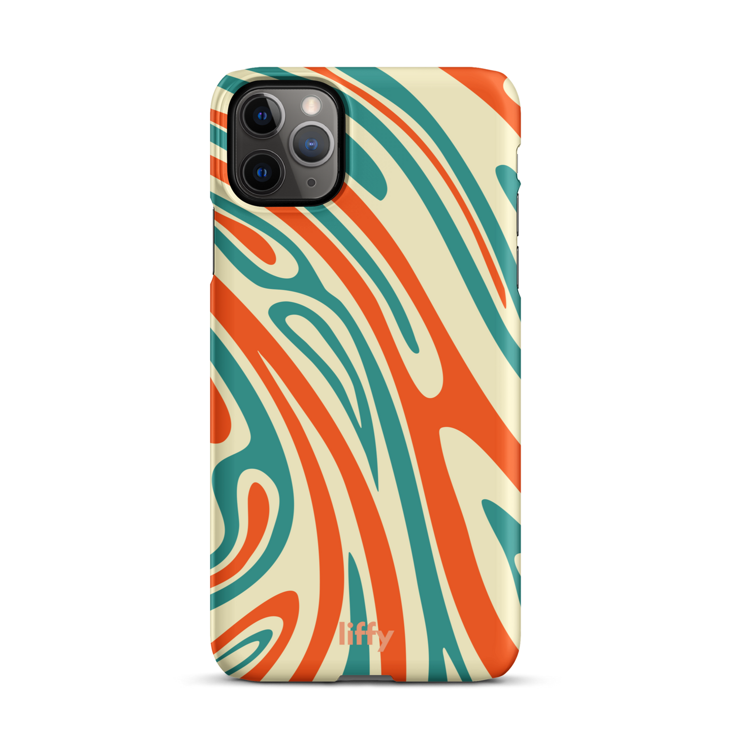 Liquid Dream: Retro Coral iPhone Snap Case