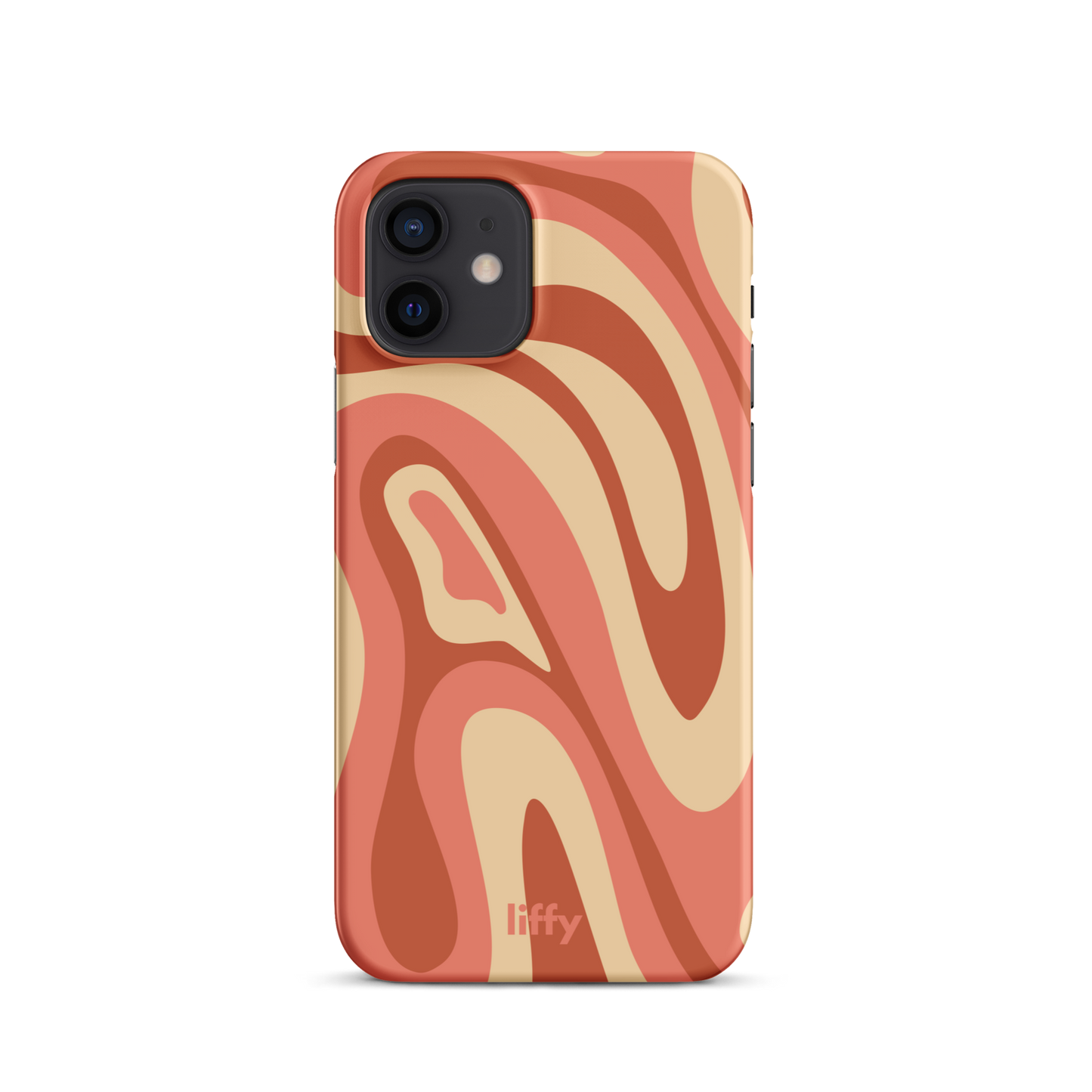 Liquid Dream: Terracotta Swirl iPhone Snap Case