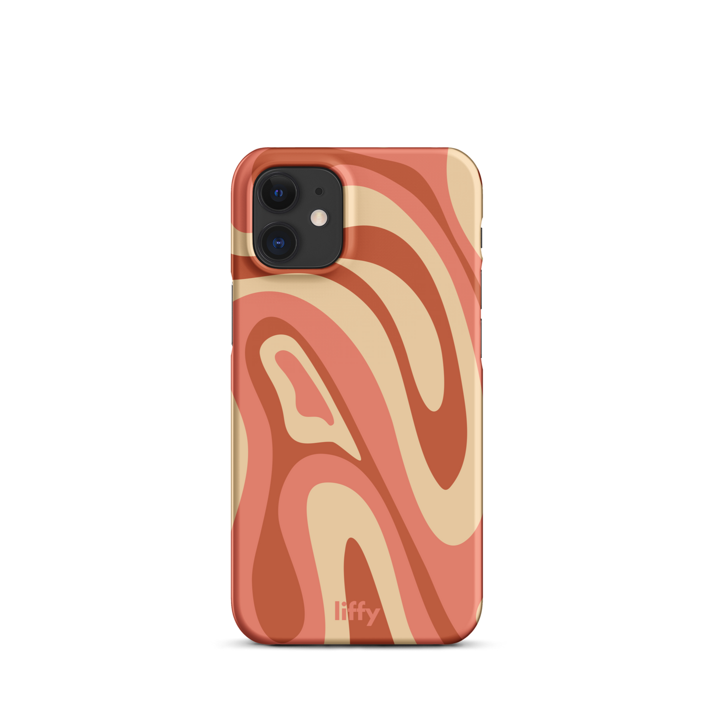 Liquid Dream: Terracotta Swirl iPhone Snap Case