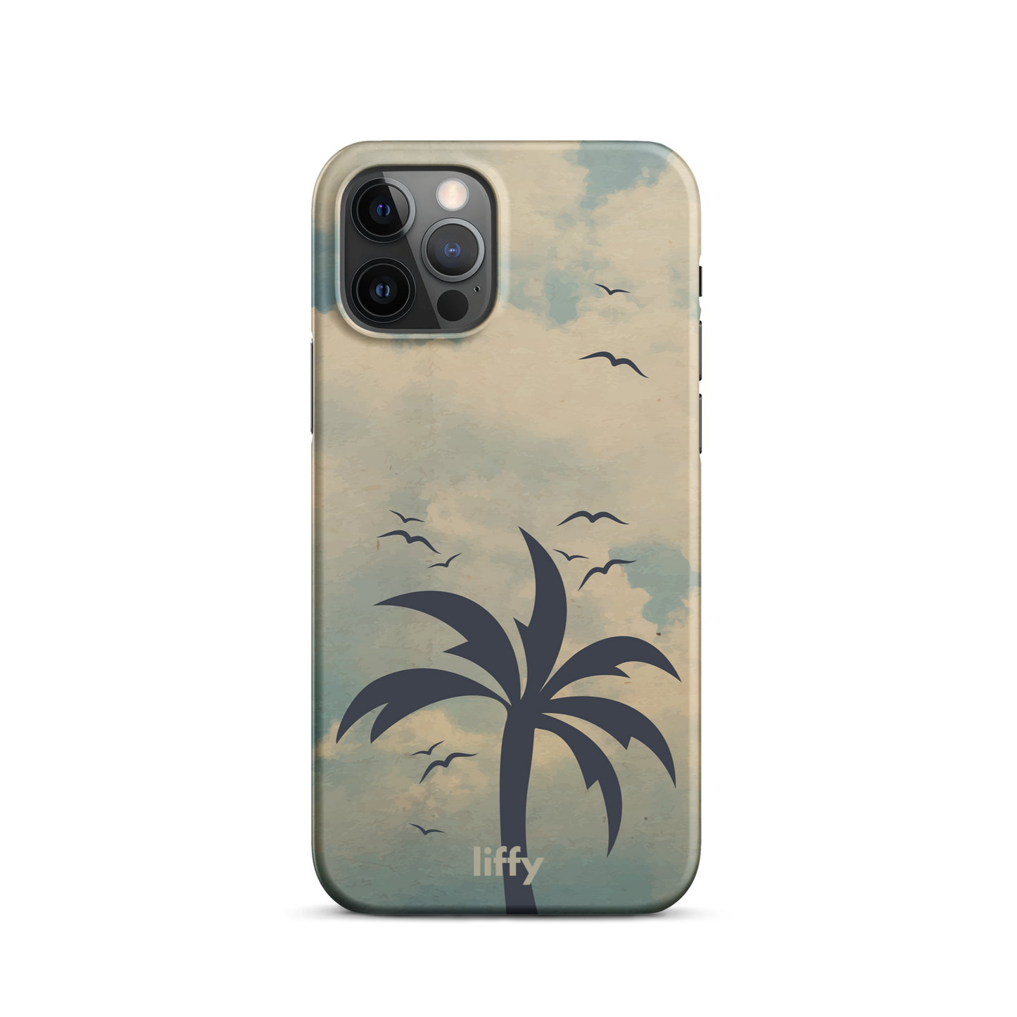 Beach Vibes: Cloudy Horizon iPhone Snap Case