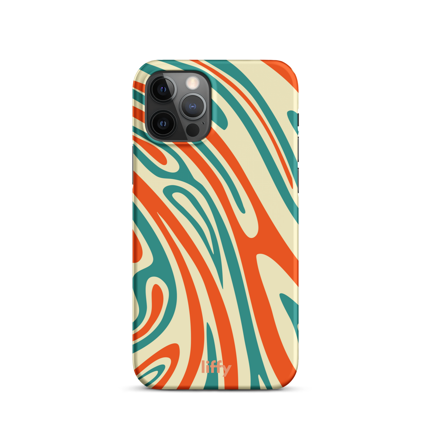 Liquid Dream: Retro Coral iPhone Snap Case