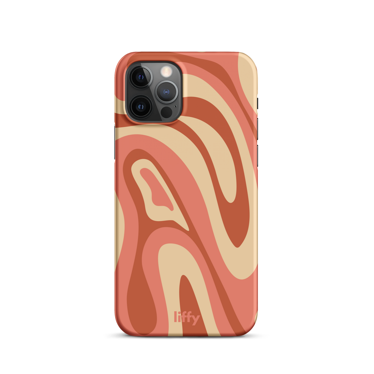 Liquid Dream: Terracotta Swirl iPhone Snap Case