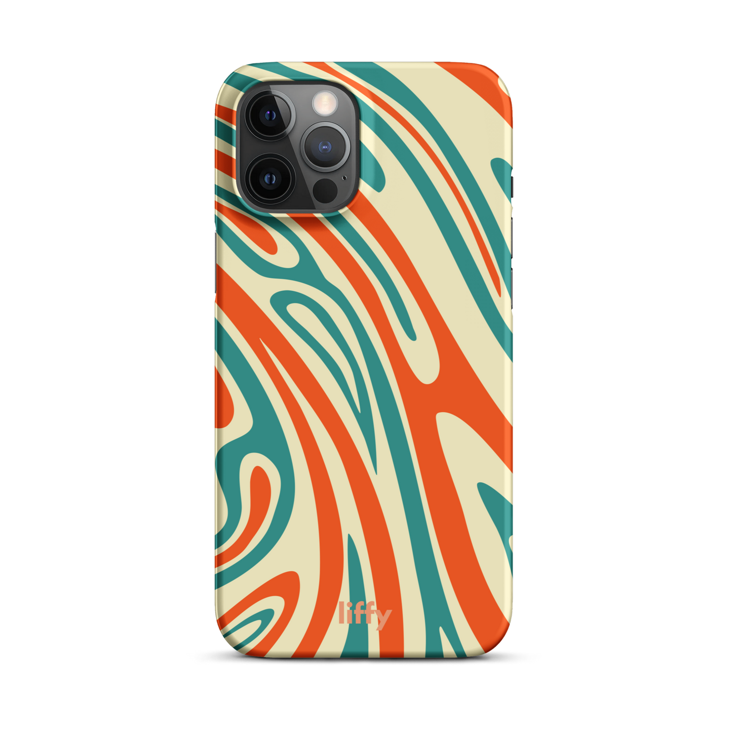 Liquid Dream: Retro Coral iPhone Snap Case