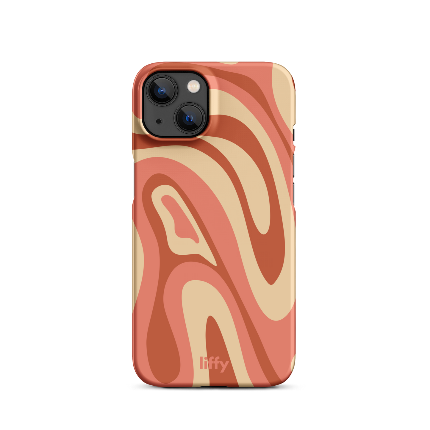 Liquid Dream: Terracotta Swirl iPhone Snap Case