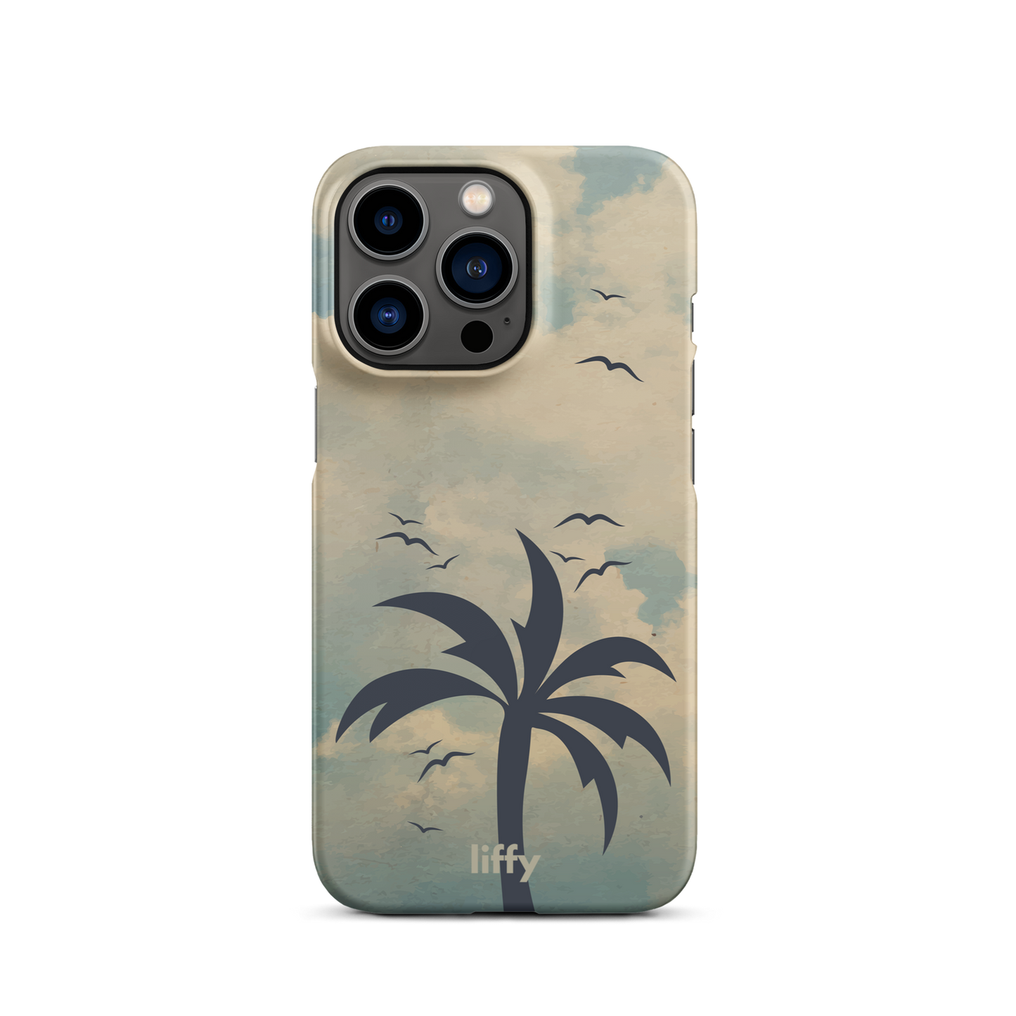 Beach Vibes: Cloudy Horizon iPhone Snap Case