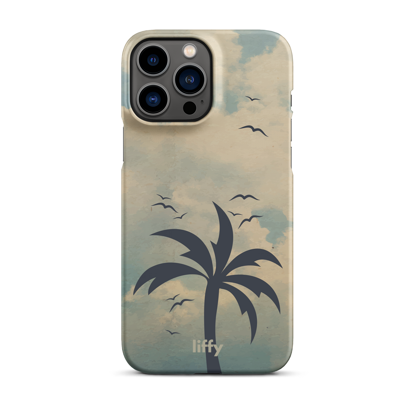 Beach Vibes: Cloudy Horizon iPhone Snap Case