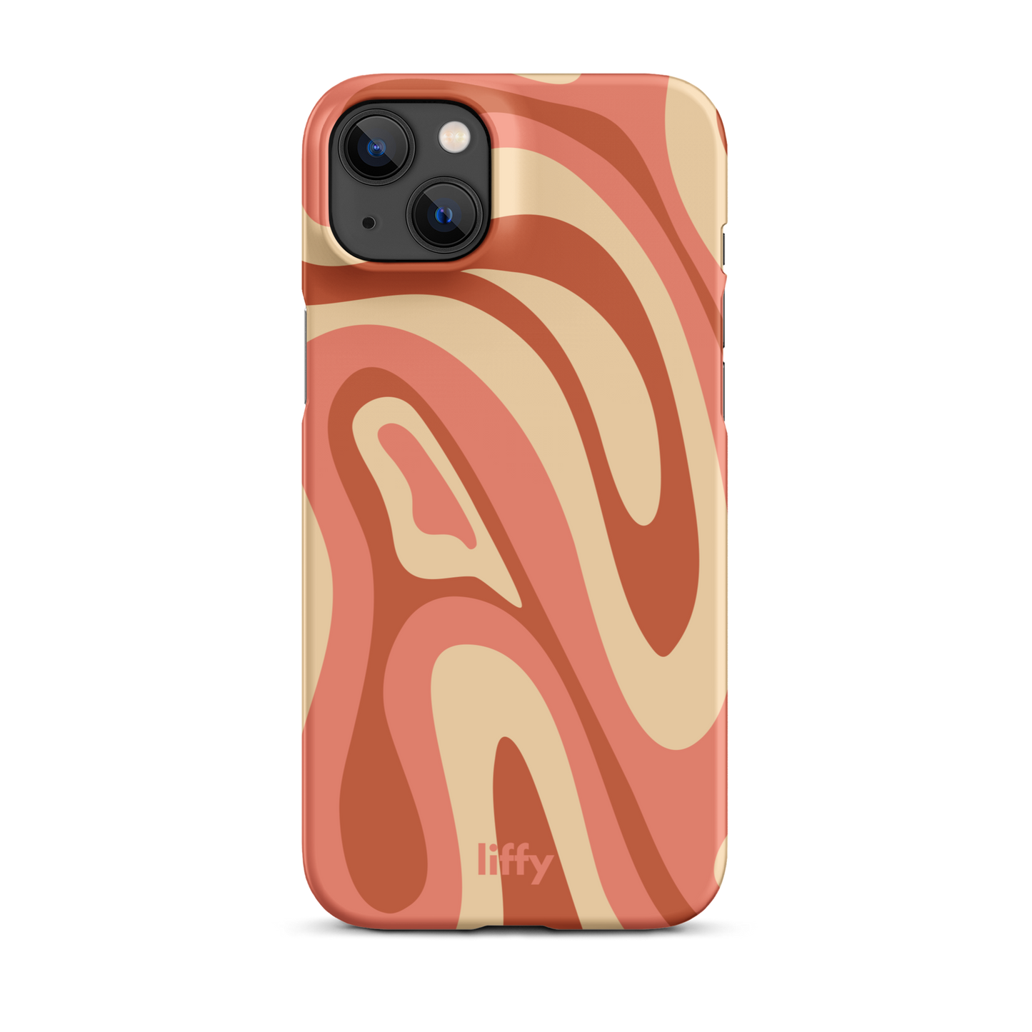 Liquid Dream: Terracotta Swirl iPhone Snap Case