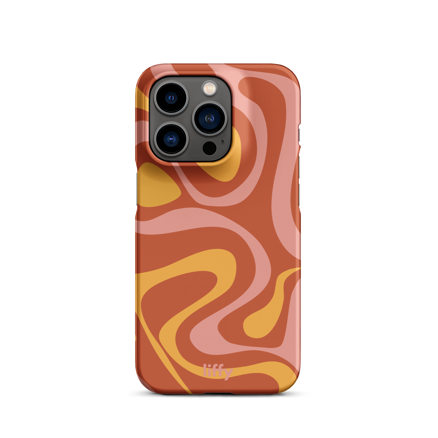 Liquid Dream: Sunset Swirl iPhone Snap Case