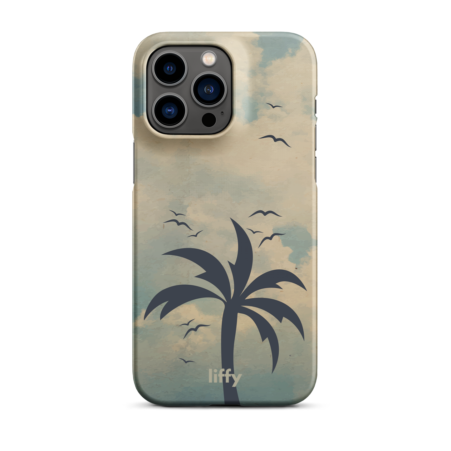 Beach Vibes: Cloudy Horizon iPhone Snap Case