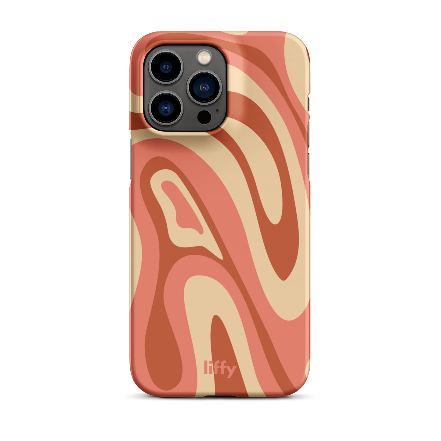 Liquid Dream: Terracotta Swirl iPhone Snap Case