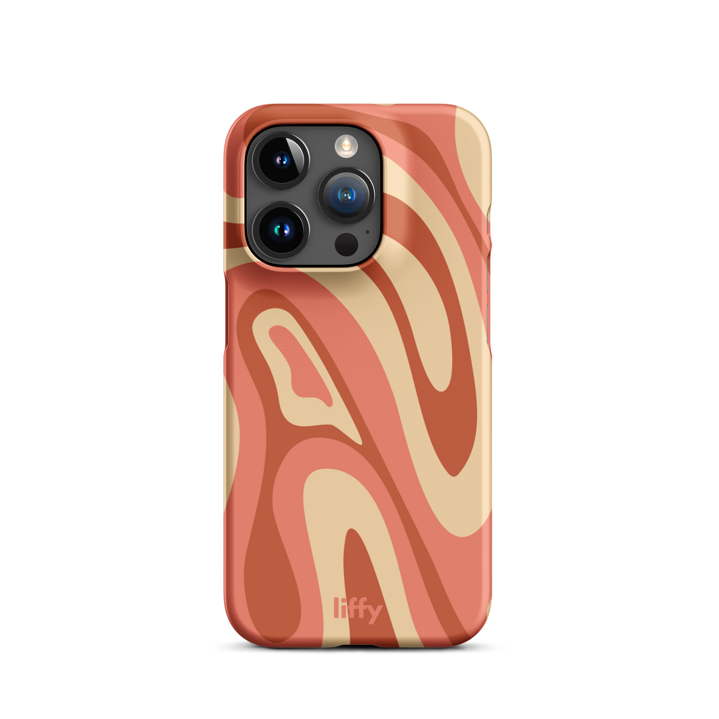 Liquid Dream: Terracotta Swirl iPhone Snap Case