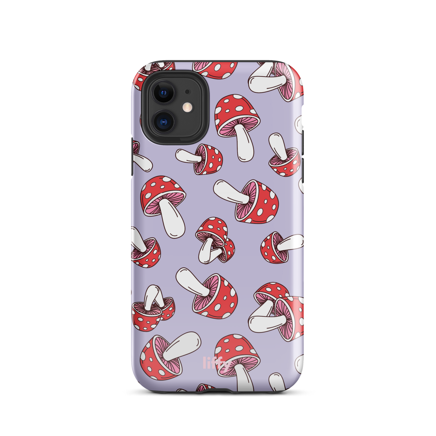 Purple Mushrooms iPhone Tough Case