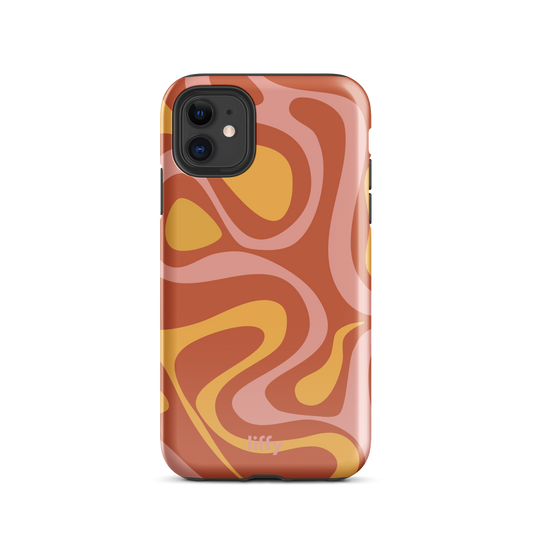 Liquid Dream: Sunset Swirl iPhone Tough Case